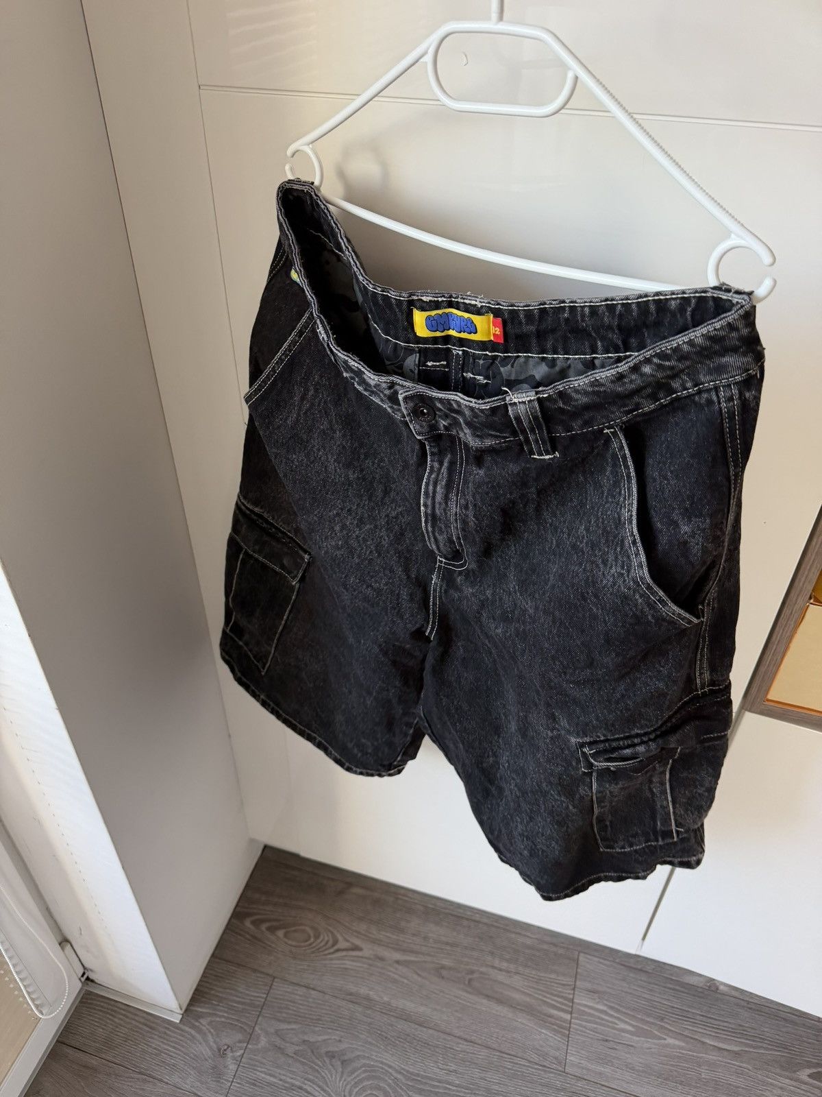 Empyre Empyre Cargo Relaxed Baggy Regular Denim Shorts Size US 32 / EU 48 - 17 Thumbnail