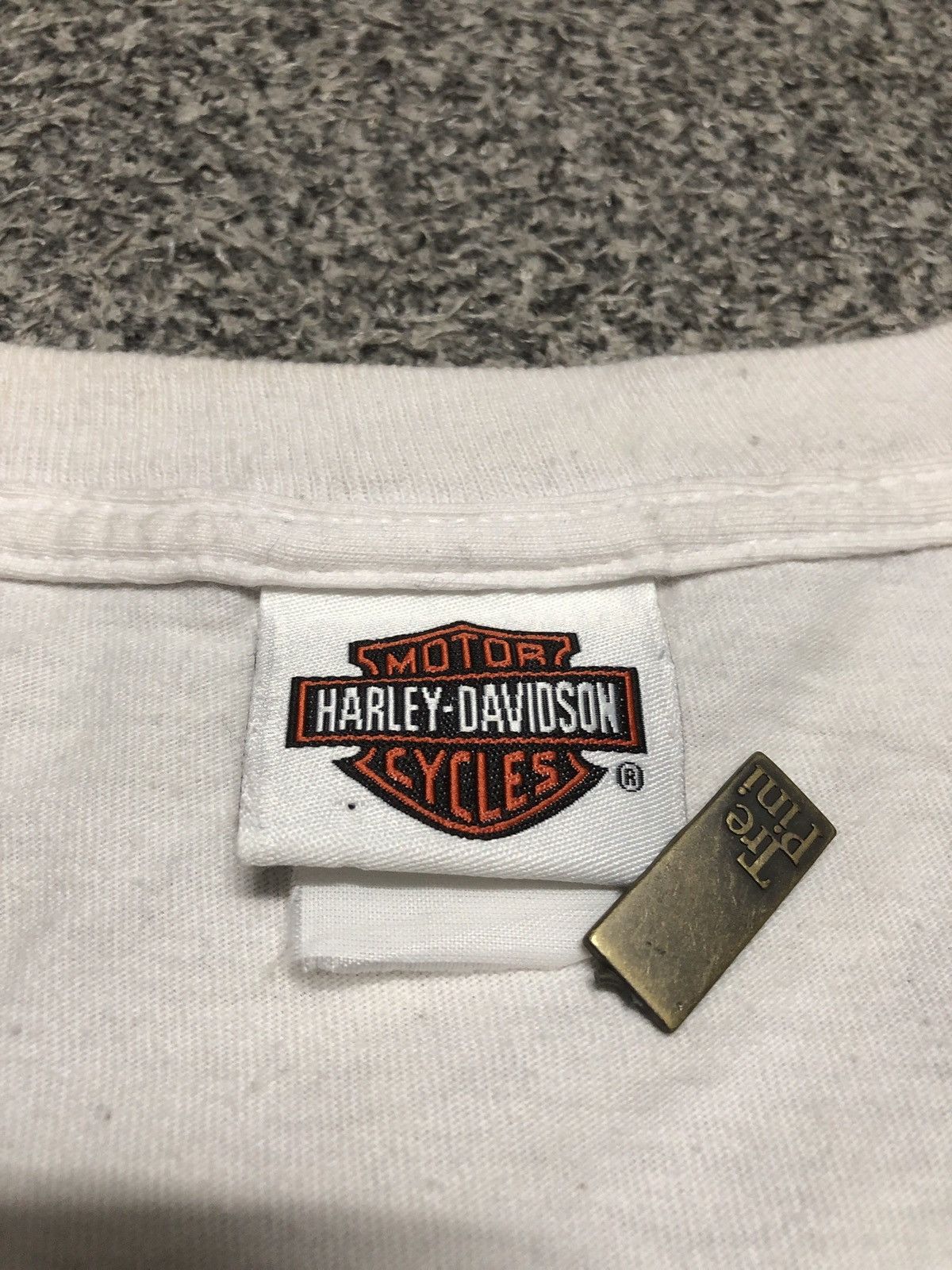 Harley Davidson Vintage Y2K Columbia Motorcycle Harley Davidson lTee Size US XL / EU 56 / 4 - 18 Thumbnail