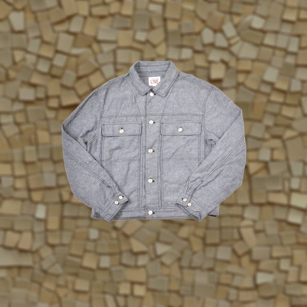 Lacoste Lacoste Live Bomber Jacket BH2908 Blue Cotton Linen Blend Size L Mens Size US L / EU 52-54 / 3 - 1 Thumbnail