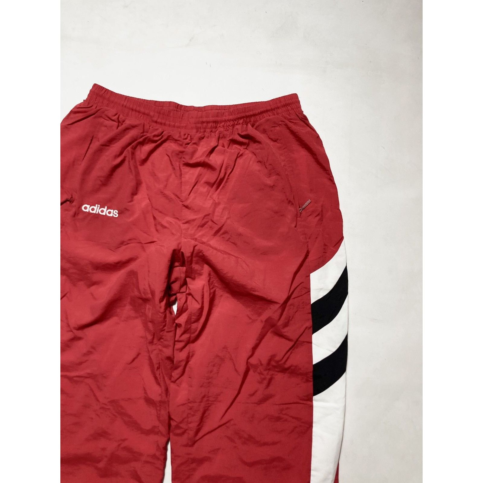 Adidas × Vintage 90s RED ADIDAS TRACK SPORT PANTS Size US 36 / EU 52 - 4 Thumbnail