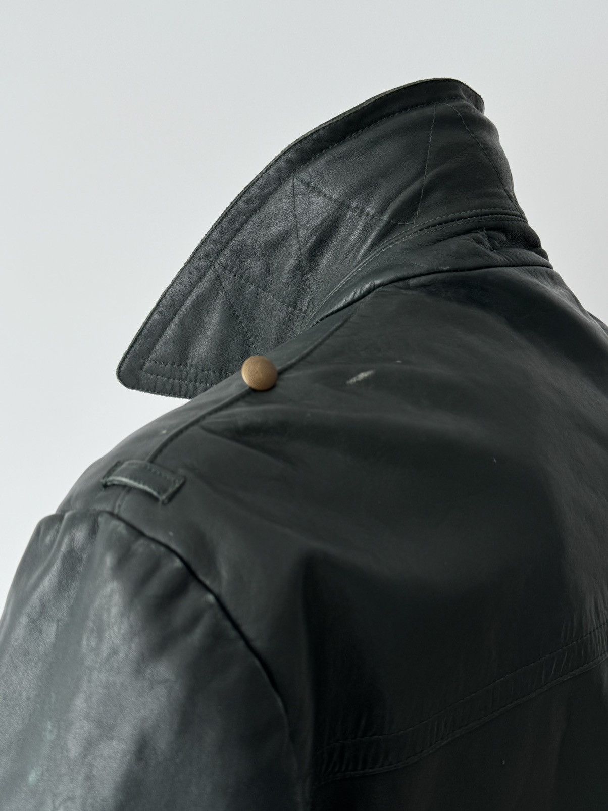 Vintage 1950s Vintage German Dispatch Riders Leather Jacket Size US L / EU 52-54 / 3 - 9 Thumbnail