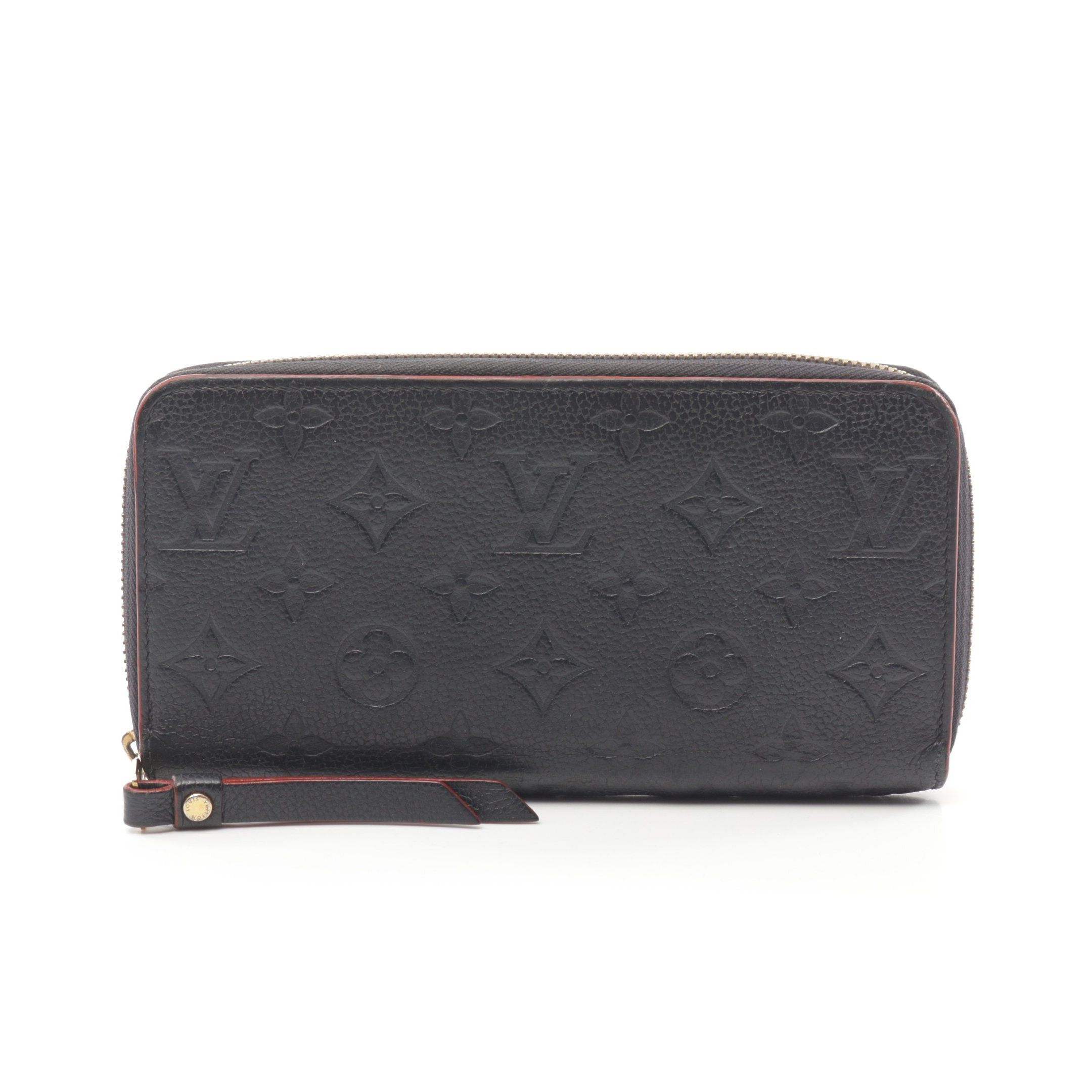 Louis Vuitton Louis Vuitton Zippy Wallet Monogram Empreinte Marine Rouge Round Zipper Long Leather Navy Red Size ONE SIZE - 1 Thumbnail