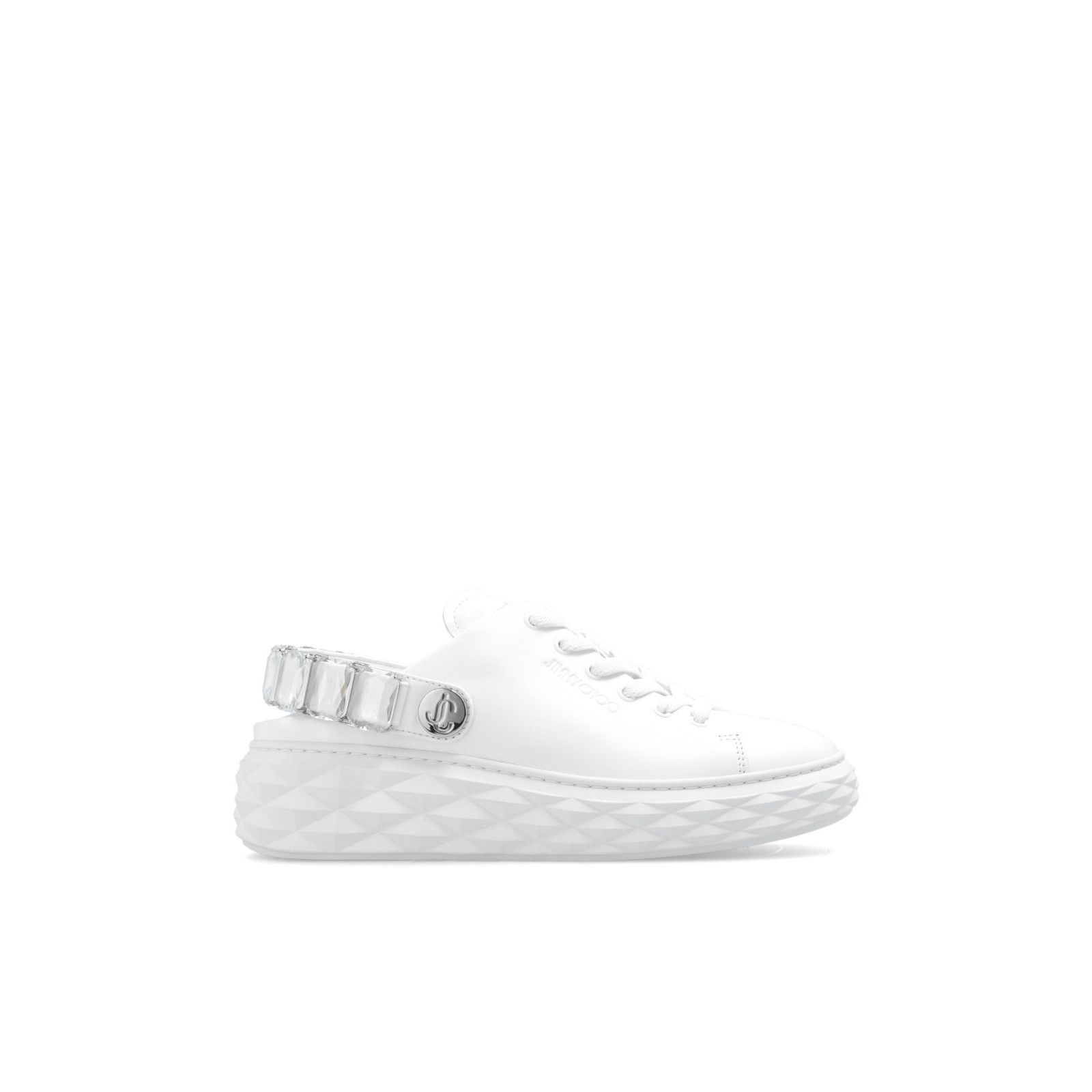 JIMMY CHOO 'Diamond Maxi' White Shoes New & Authentic (Women