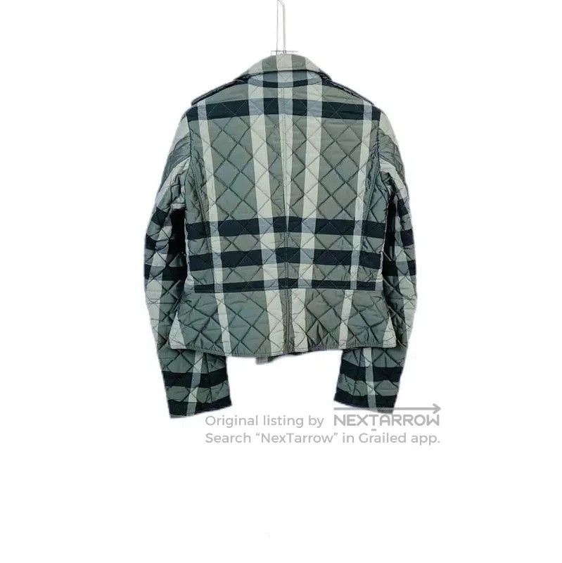 Burberry Burberry Green Checkered Cotton Jacket. Size S / US 4 / IT 40 - 2 Thumbnail
