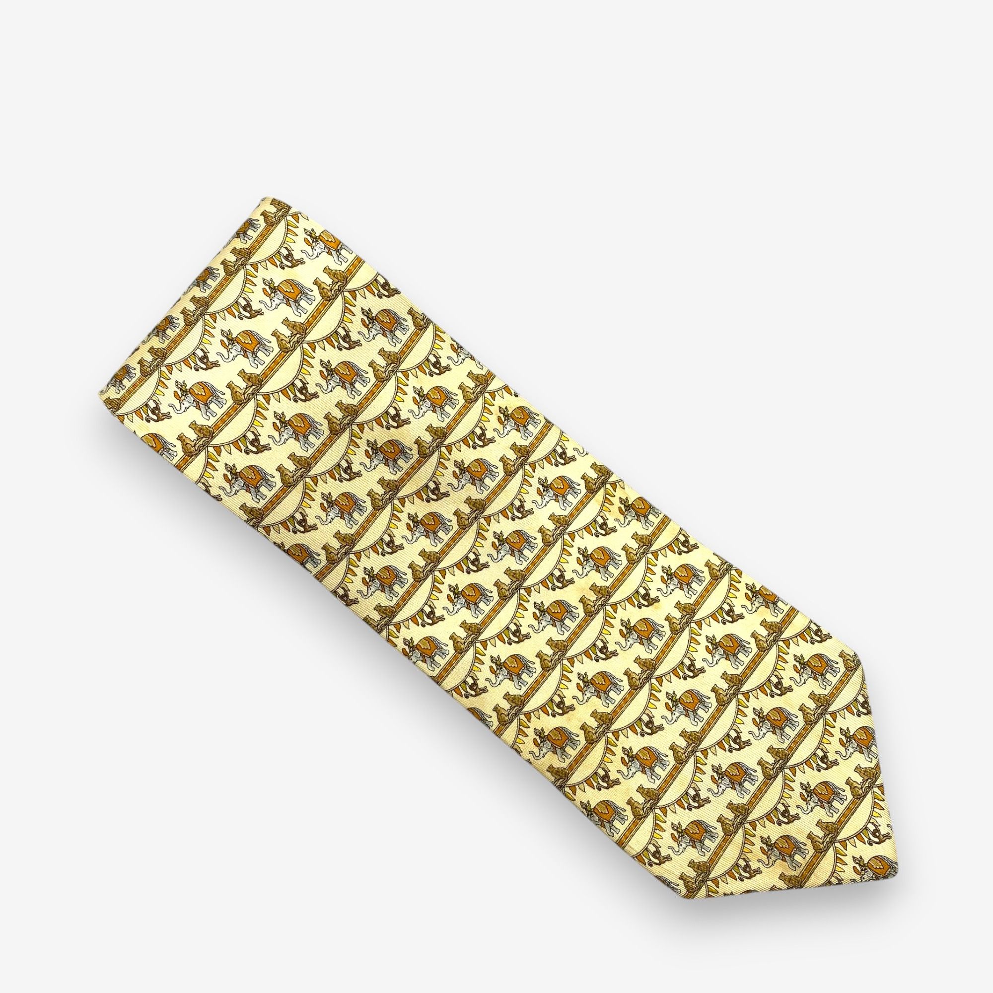 Salvatore Ferragamo Vintage Salvatore Ferragamo SILK Necktie Cravate Pure Silk Size ONE SIZE - 2 Thumbnail