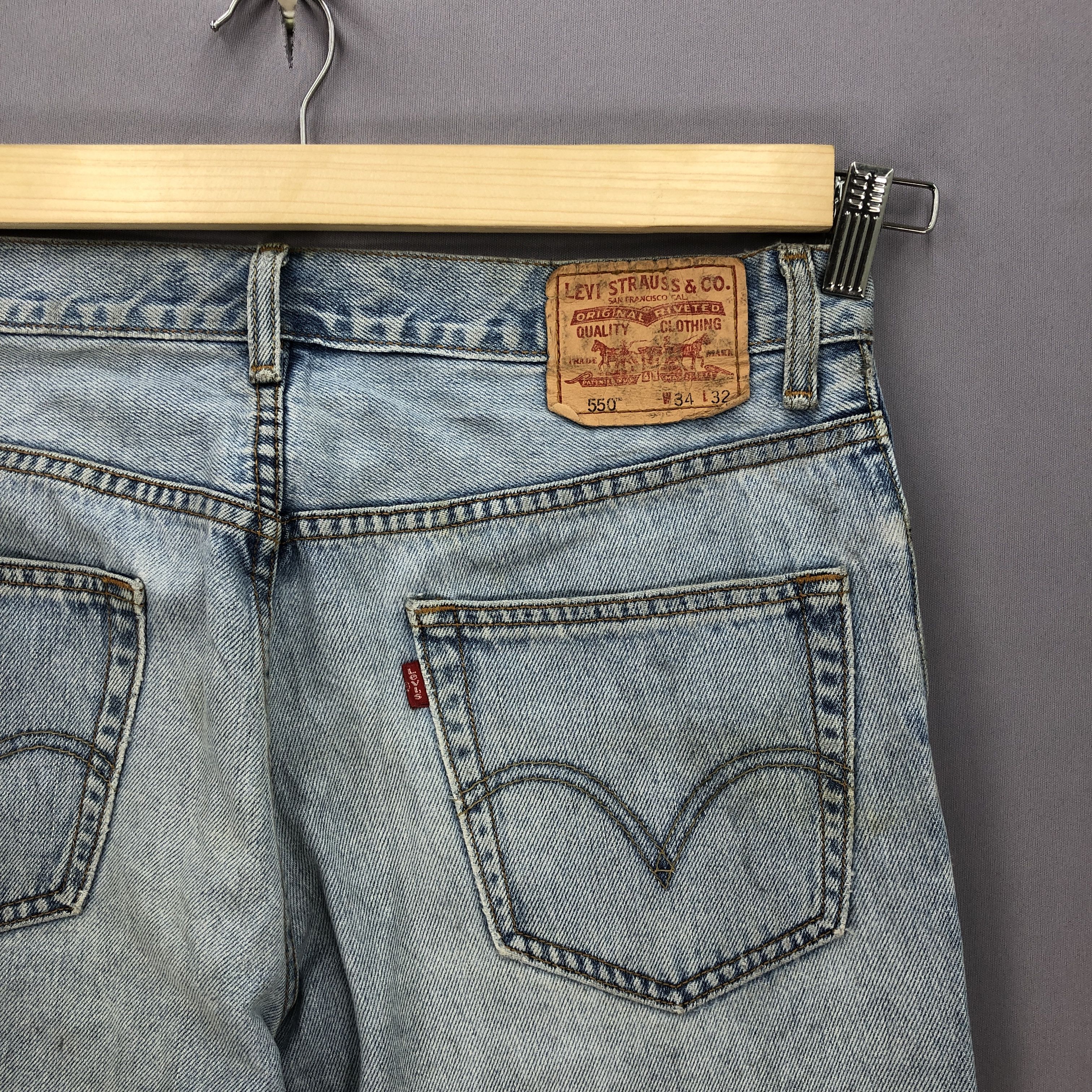 Levi's Vintage Y2K Levis Sun Faded Jeans Levi's Light Wash Denim Size US 34 / EU 50 - 5 Thumbnail