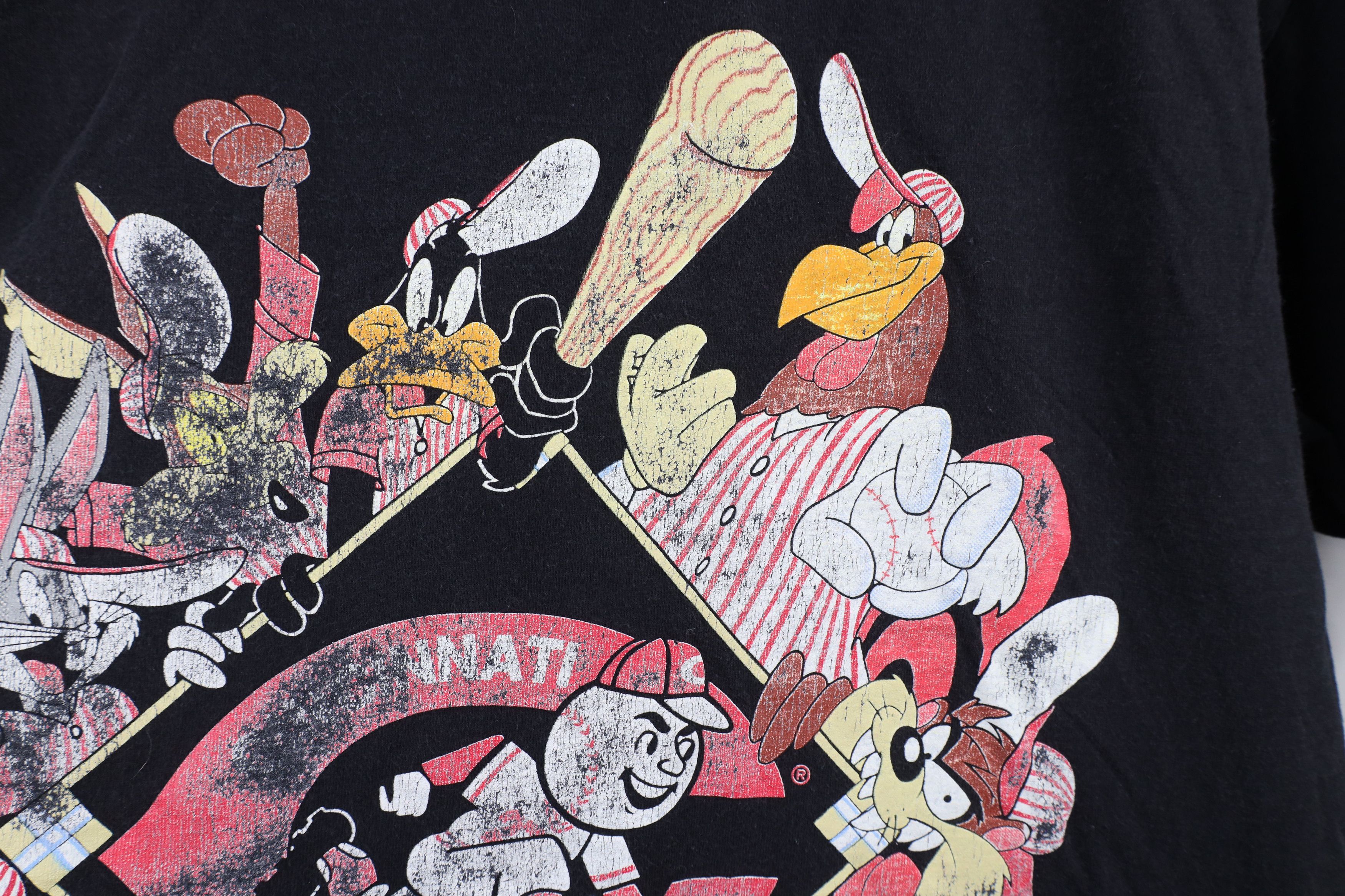 Vintage Vintage 90s Looney Tunes Reds Baseball T-Shirt USA Size US XL / EU 56 / 4 - 6 Thumbnail