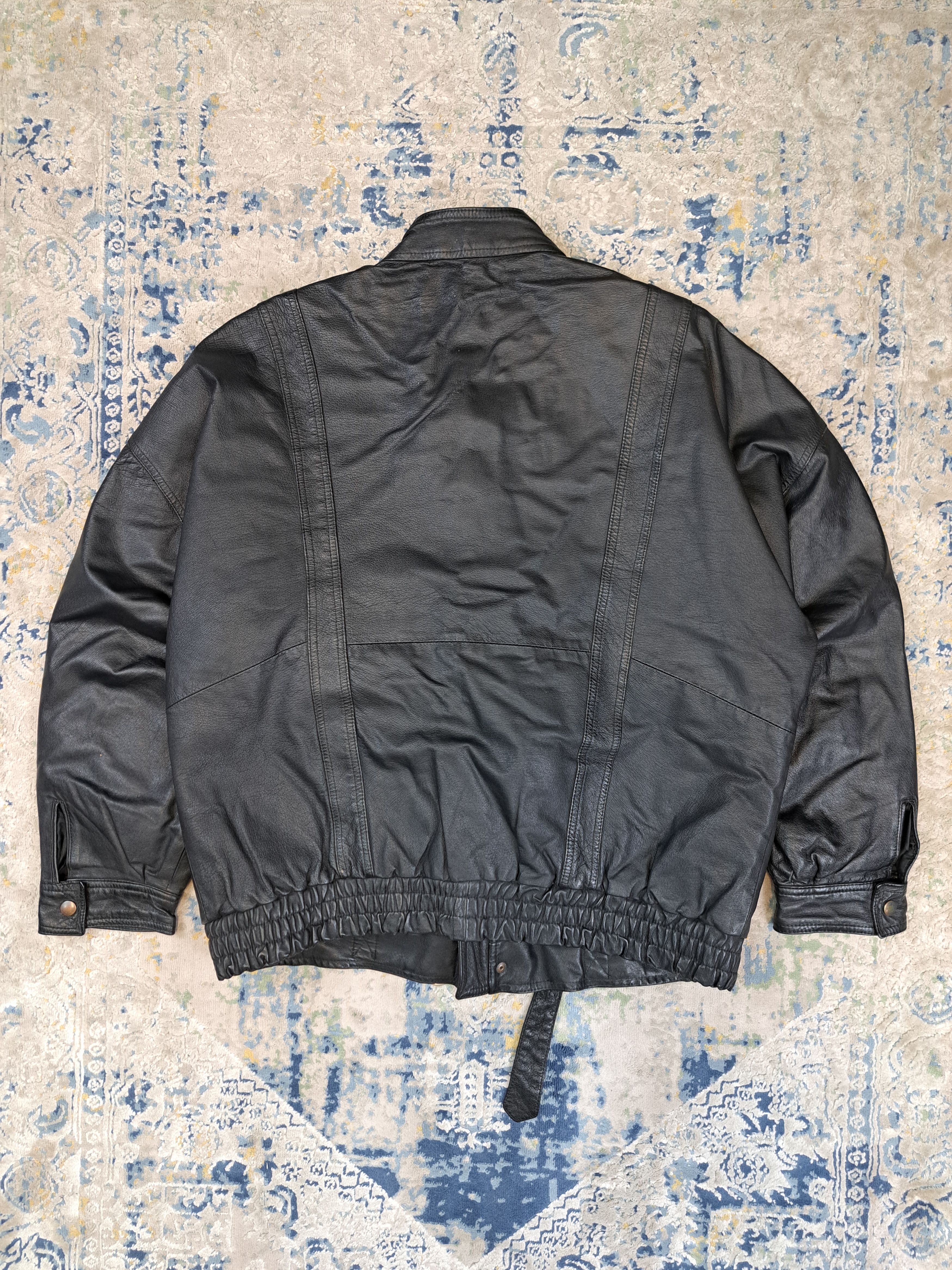 Genuine Leather Avant Garde Boxy Fit Leather Bomber Jacket Archive Size US XL / EU 56 / 4 - 7 Thumbnail
