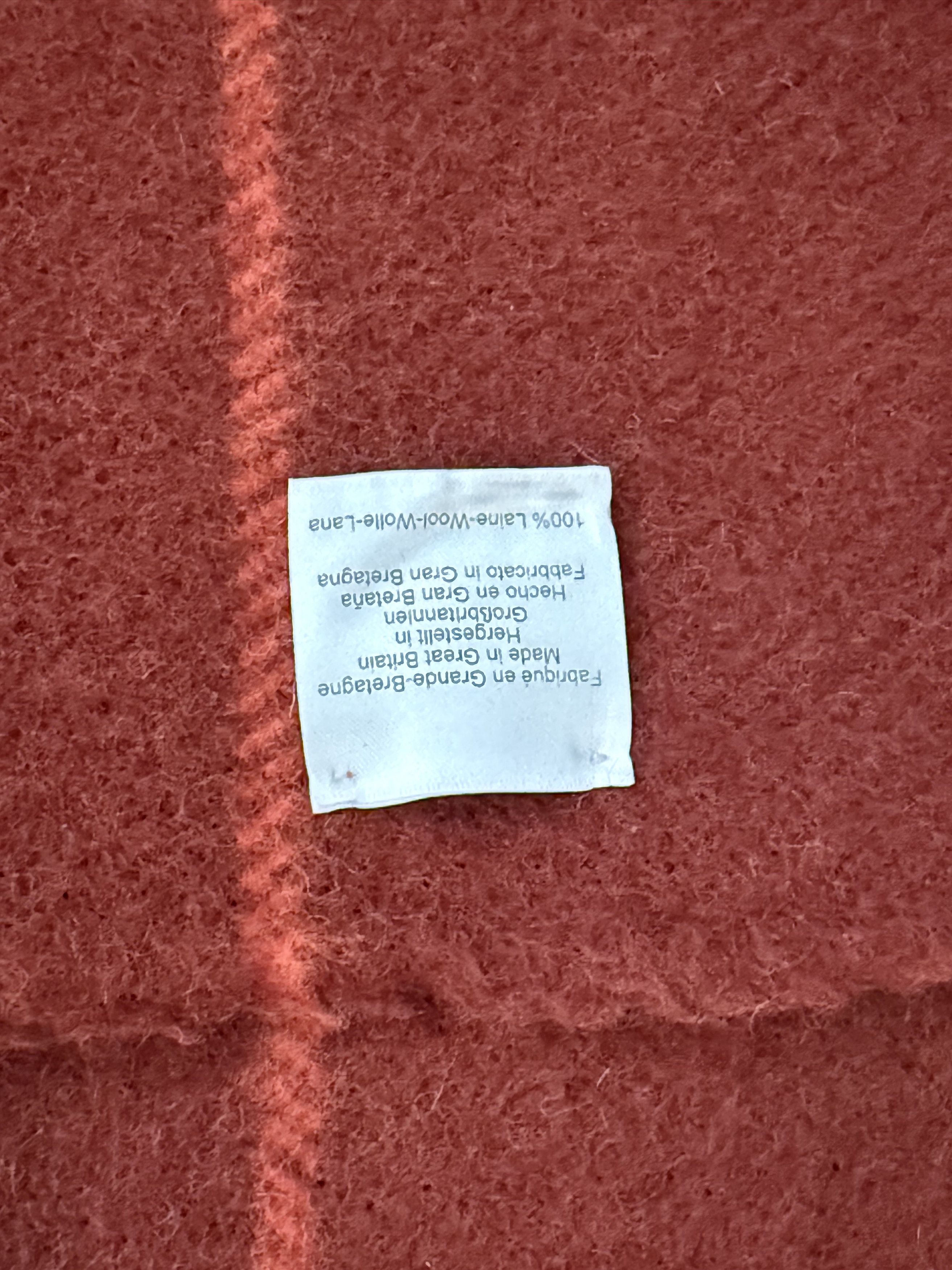 Hermes Hermes Rocobar Wool Blanket - Red with Blue Stripes Size ONE SIZE - 5 Thumbnail