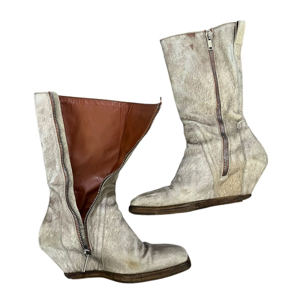 Rick Owens Rick owens fw18 sisyphus cinnamon ponyhair wedges Size US 8.5 / EU 41-42 - 9 Thumbnail