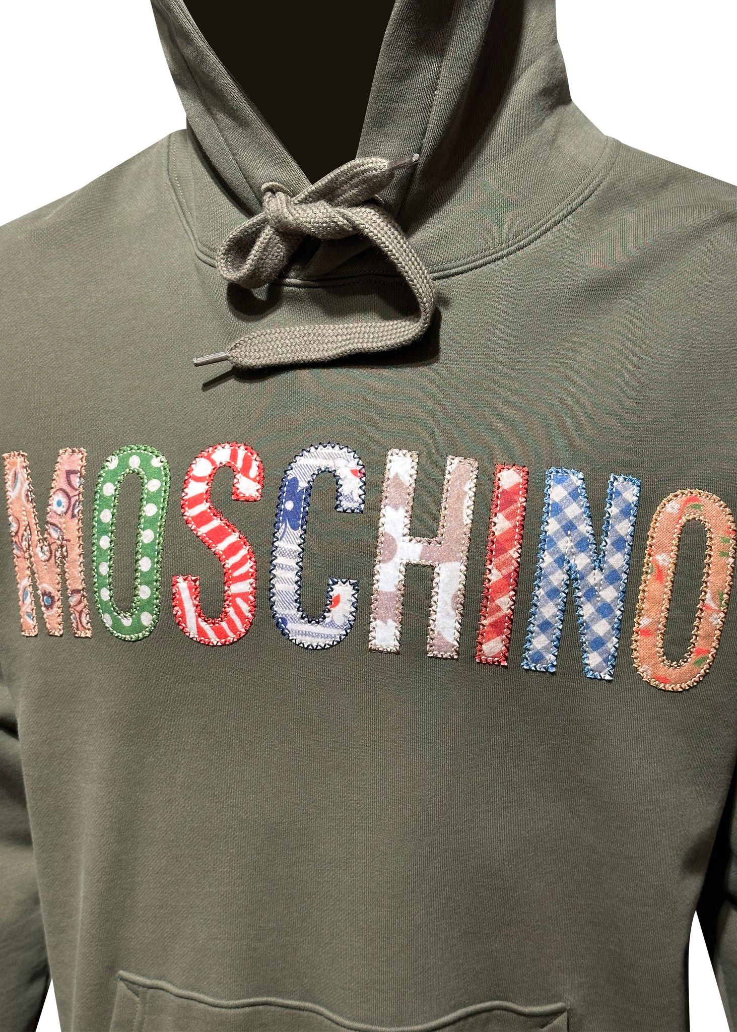 Moschino o1y0225 Logo Hoodie in Green Size US M / EU 48-50 / 2 - 2 Thumbnail