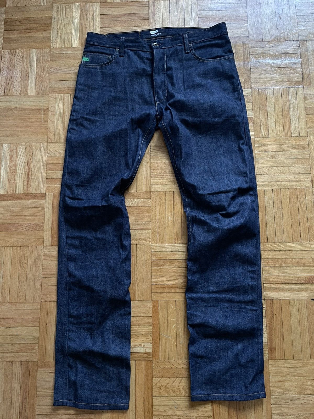 Vintage Buckley Greenline Selvedge Loose Fit Denim Size US 36 / EU 52 - 1 Thumbnail