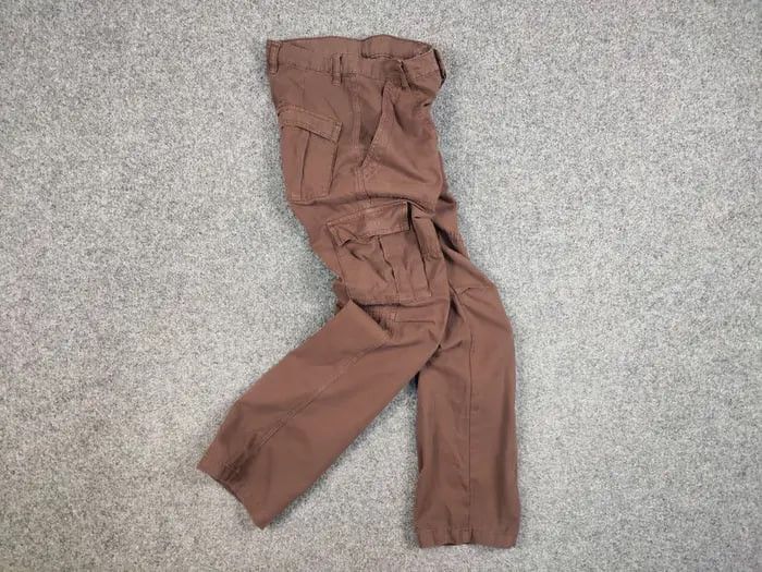 Japanese Brand Vintage 90s Japanese Brown Cargo canvas Pants Y2K Hype Style Size US 30 / EU 46 - 13 Thumbnail