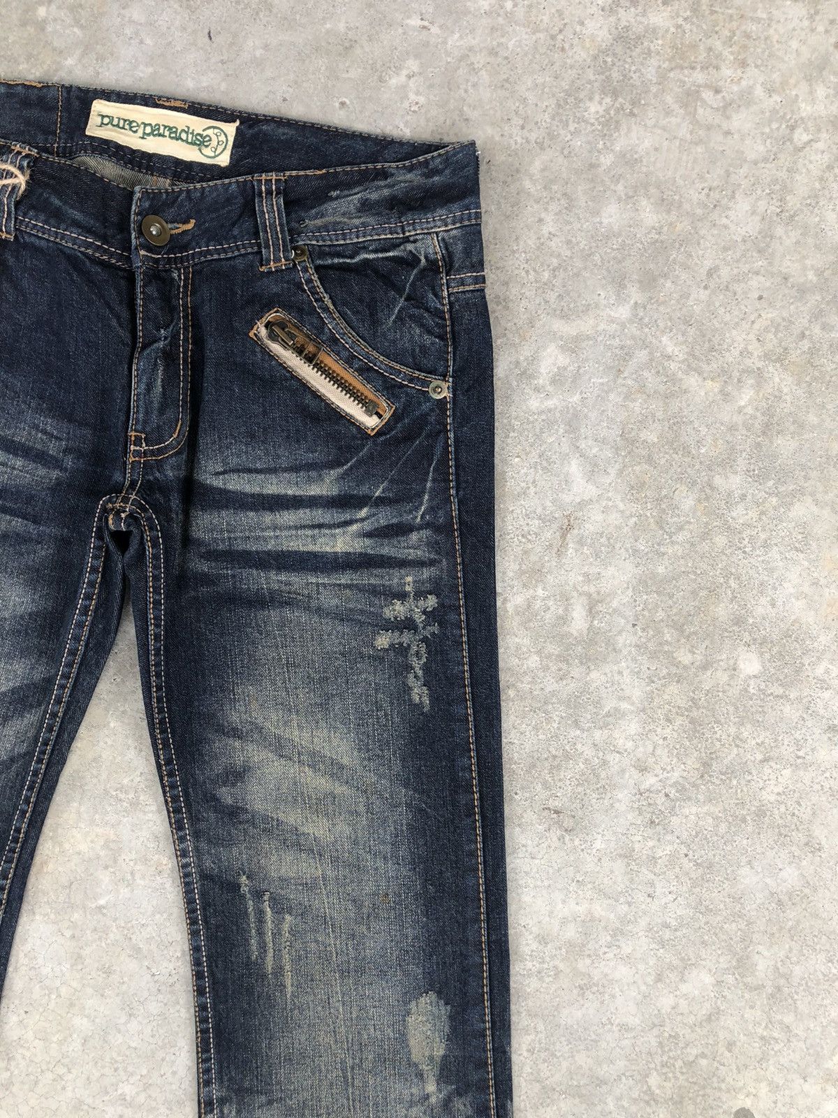 If Six Was Nine Japanese Pure paradise Flared Jeans Distressed Jeans Size US 32 / EU 48 - 6 Thumbnail