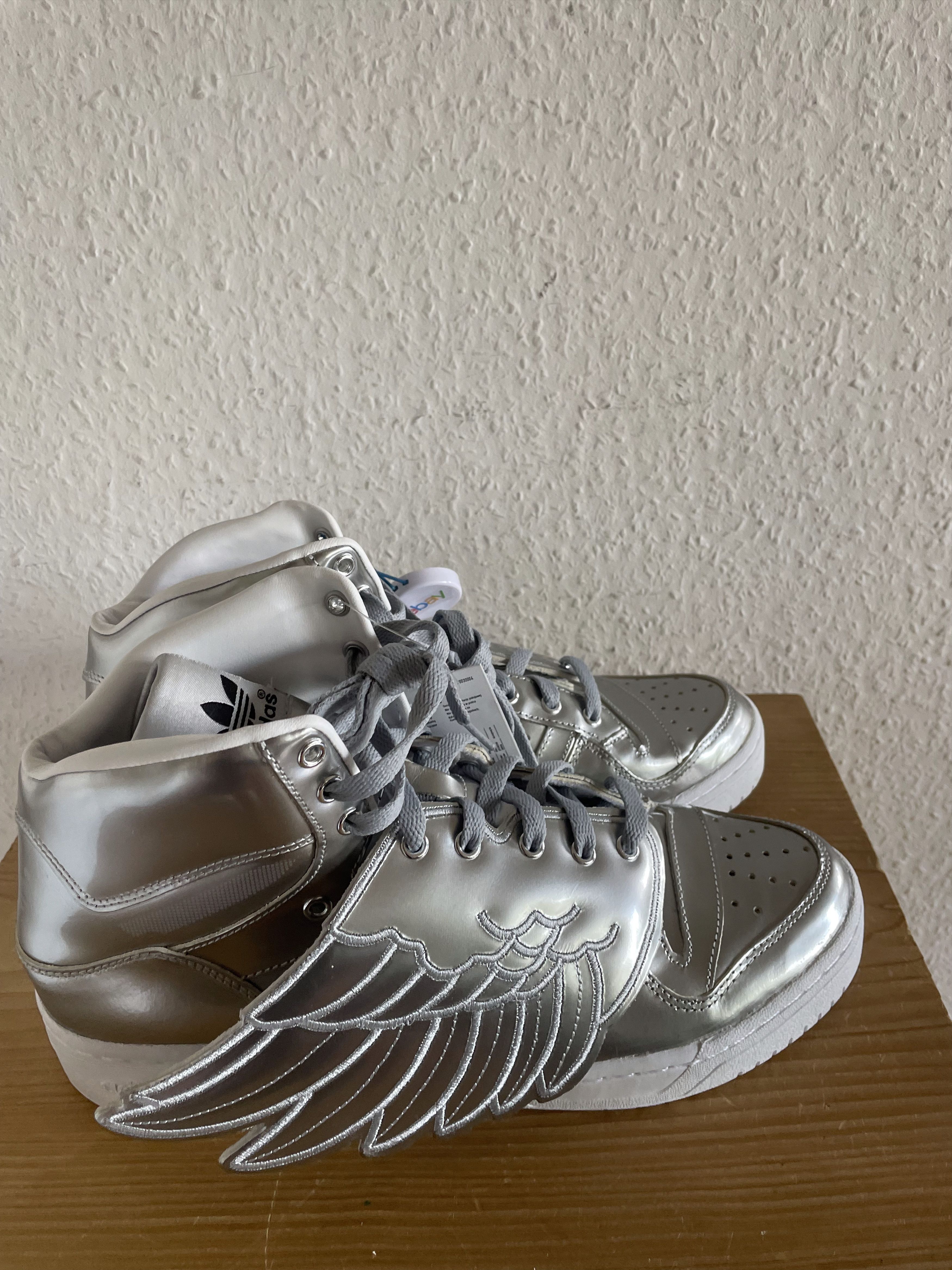 Adidas × Jeremy Scott Wings 1.0 Silver Metallic Size US 11 / EU 44 - 8 Thumbnail
