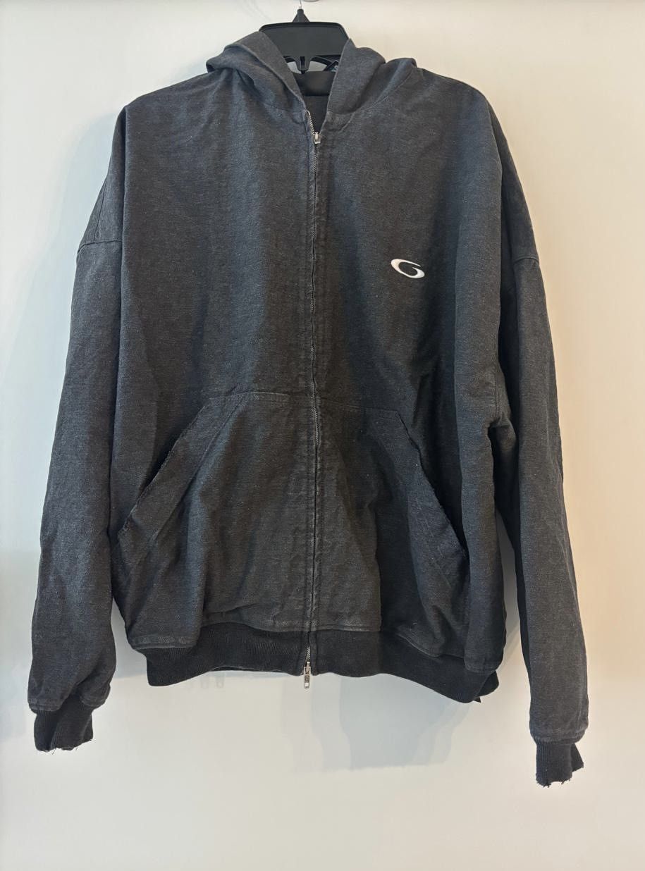 Balenciaga Balenciaga Trompe l-œil denim hoodie Size US S / EU 44-46 / 1 - 4 Thumbnail