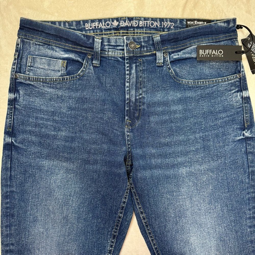 Buffalo David Bitton NWT New $109 BUFFALO David Bitton Evan-X Slim Straight Jean Size US 34 / EU 50 - 5 Thumbnail