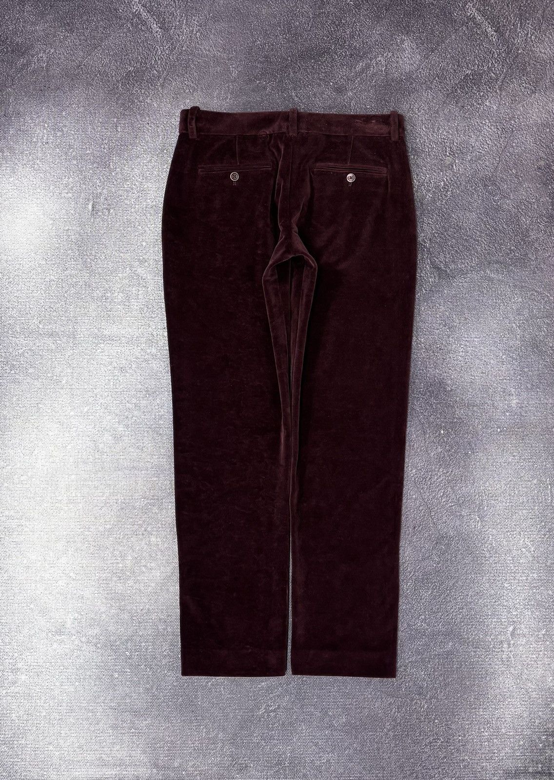 Circolo 1901 Circolo 1901 Women’s NWT Dark Burgundy Velour Chino Pants Size 27" / US 4 / IT 40 - 2 Thumbnail