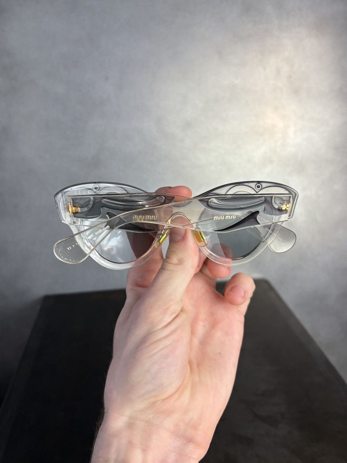 Miu Miu × Prada S/S 2014 Miu Miu Sunglasses Indie Sleeze Clear Translucent Size ONE SIZE - 12 Thumbnail