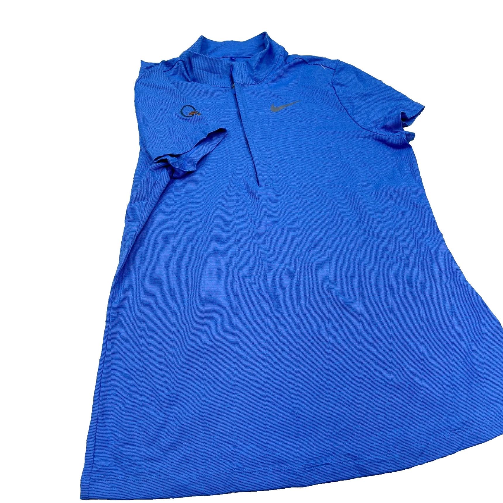 Nike Nike Polo Shirt Women Medium Blue Striped Dri Fit Performance Half Zip Polo Shirt Women Medium Blue Striped Dri Fit Half Zip Nike Size M / US 6-8 / IT 42-44 - 5 Thumbnail