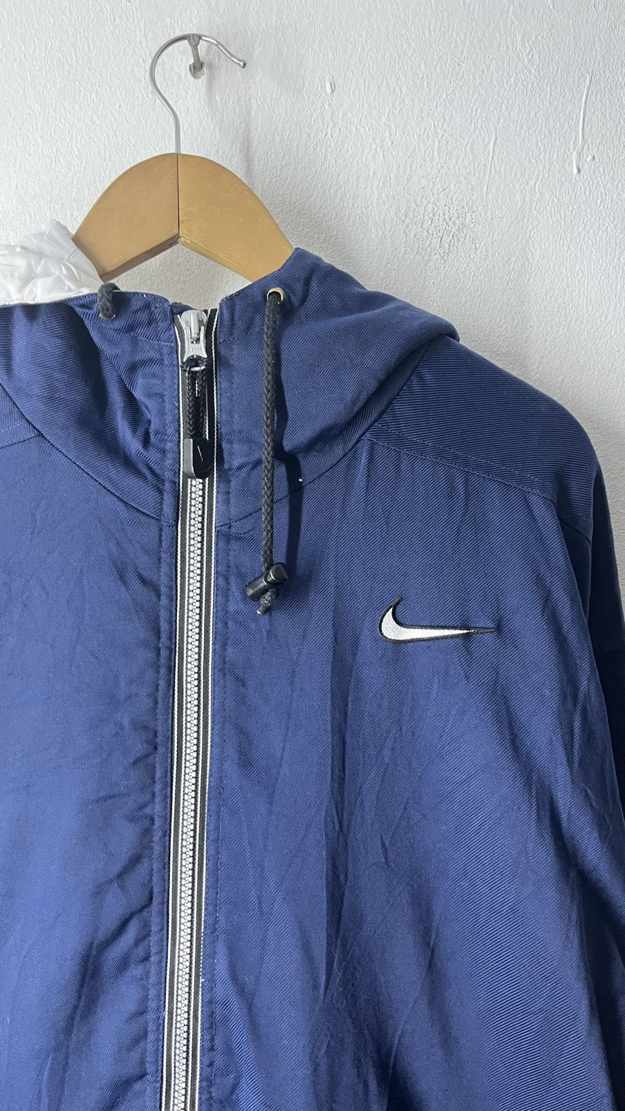 Nike VINTAGE NIKE TEAM BASEBALL LONG COAT WINDBREAKER JACKET Size US XL / EU 56 / 4 - 5 Thumbnail
