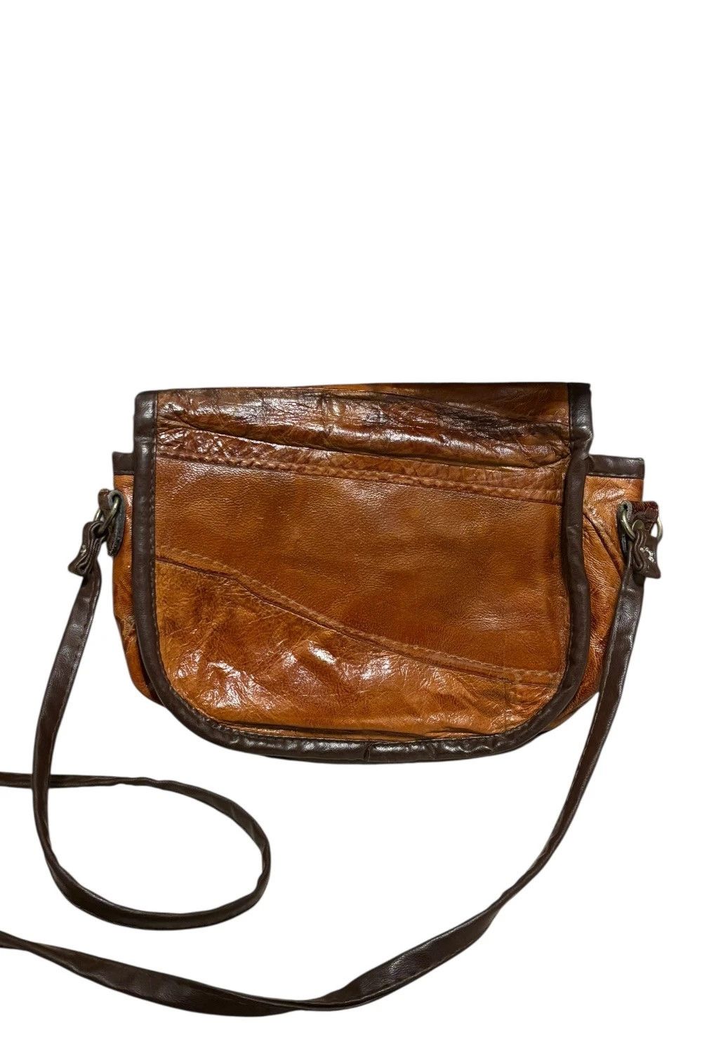 Pierre Cardin Pierre Cardin embossed alligator brown leather crossbody bag Size ONE SIZE - 2 Thumbnail