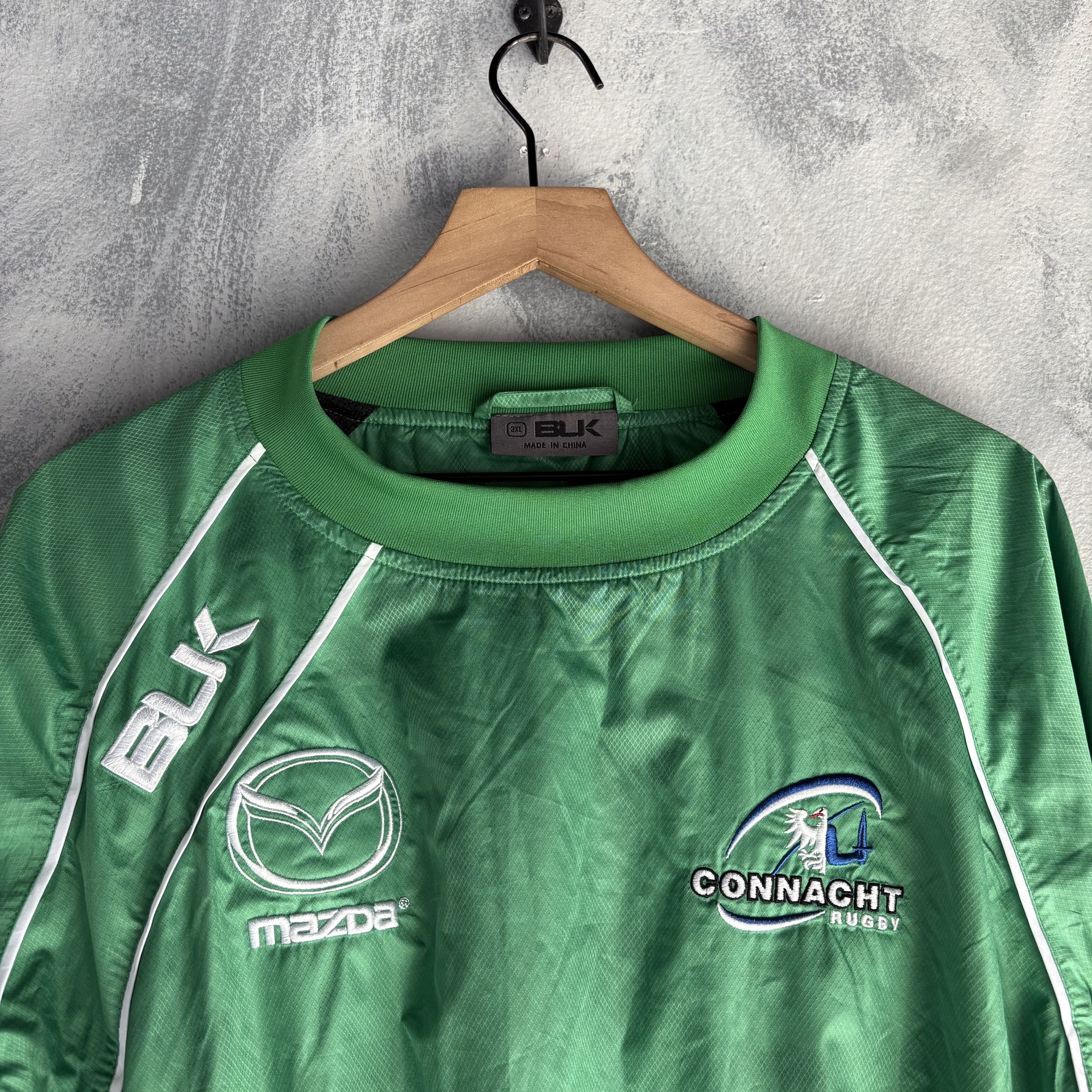 Other BLK Windbreaker Jacket Men 3XL Green Connacht Rugby Team Size US XXL / EU 58 / 5 - 2 Thumbnail