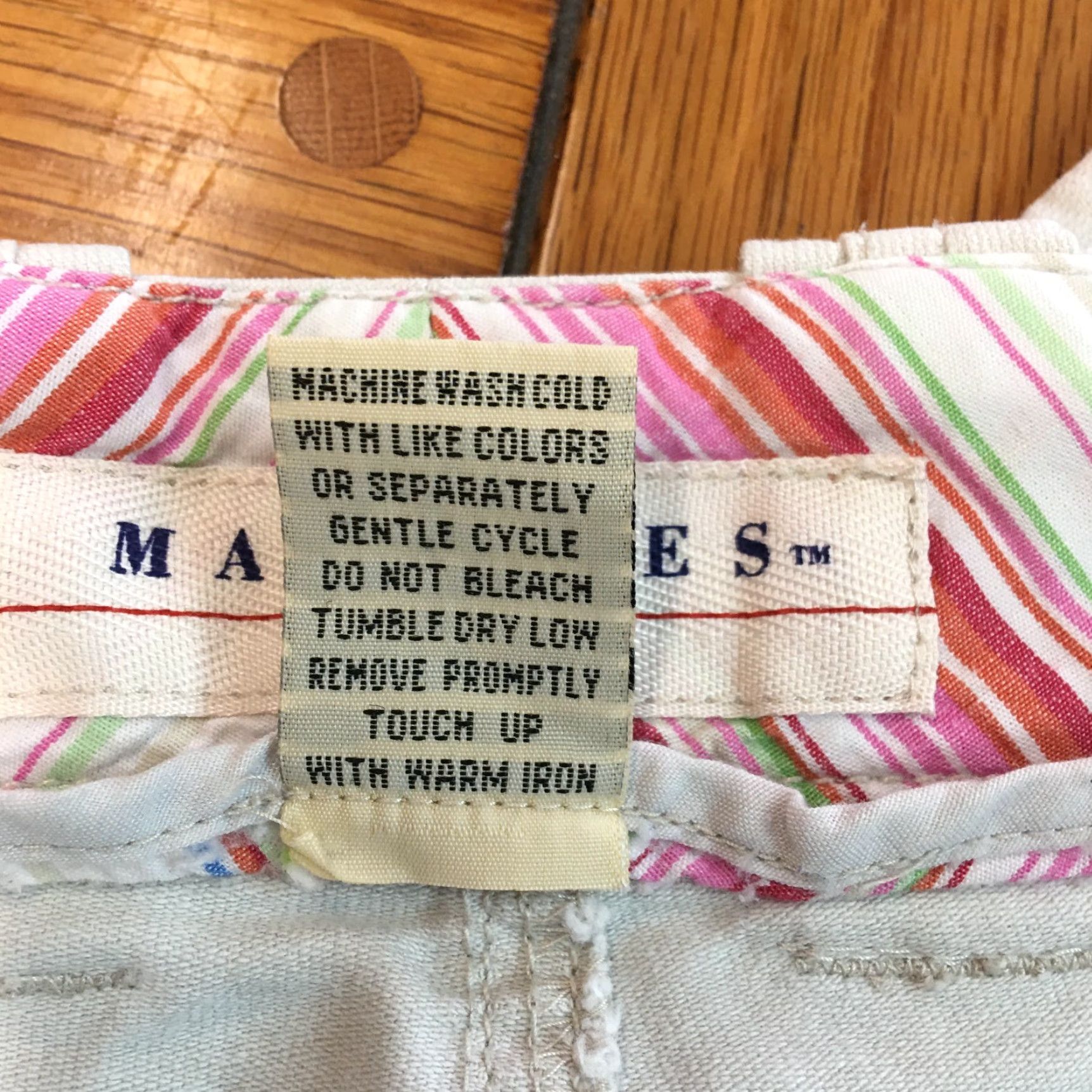 Vintage VINTAGE Maurices Womens Casual Regular Flat Front Trouser Beige Pants Size 11/12 34X30 Size 34" / US 12 / IT 48 - 7 Thumbnail