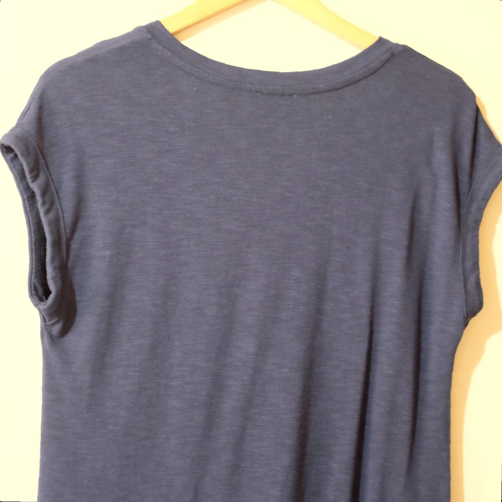 Jessica Simpson Jessica Simpson Knit Top Shirt Navy Women's S V-Neck Dolman Short Sleeve Knit Top Size S / US 4 / IT 40 - 5 Thumbnail