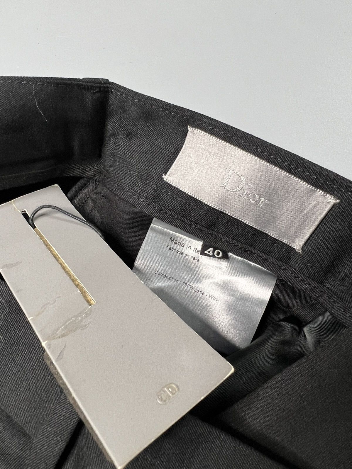 Dior × Hedi Slimane Dior x Hedi Slimane F/W 2002 “Reflexion” Stack Wool Trouser Size US 28 / EU 44 - 8 Thumbnail