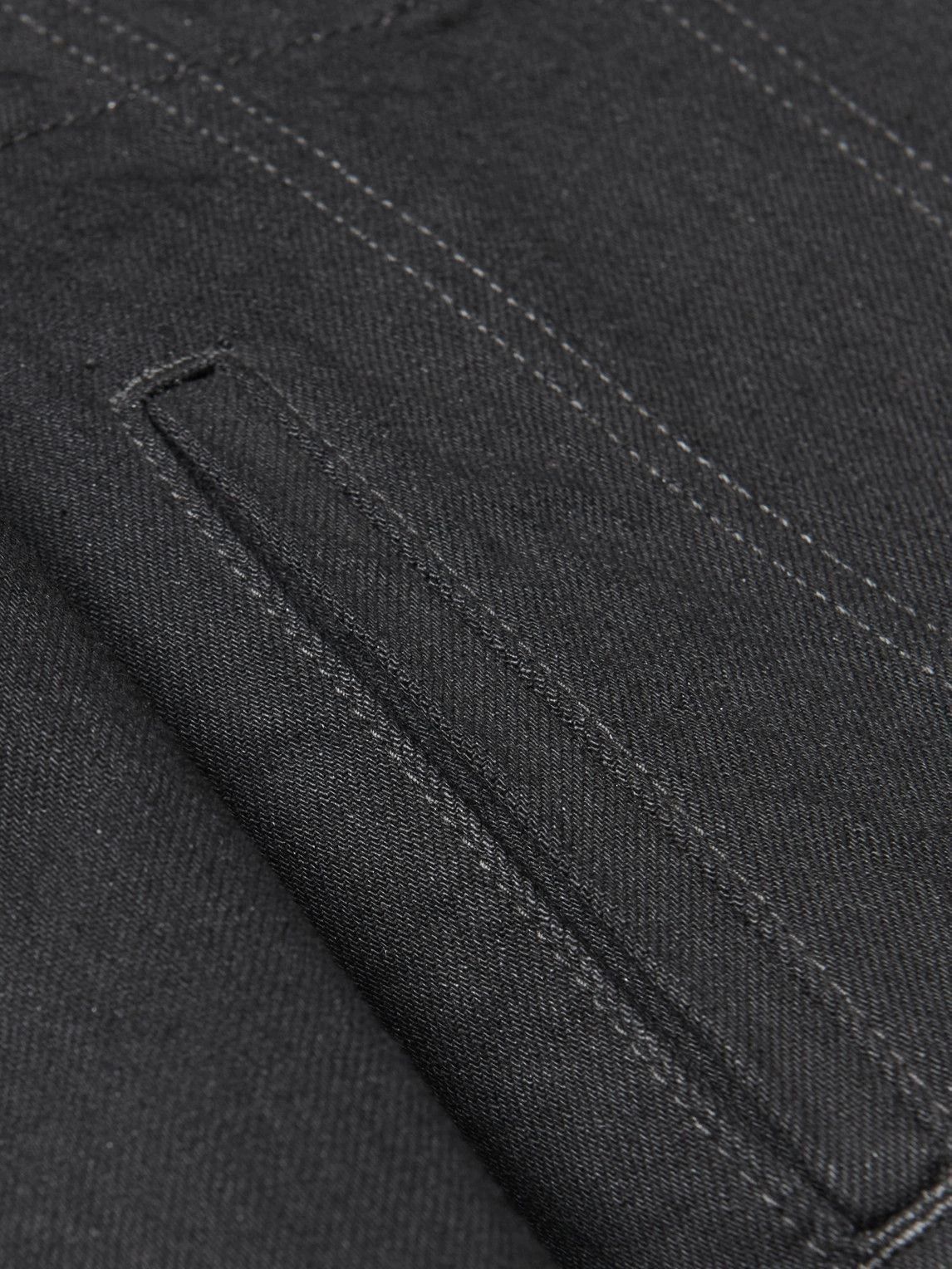 Saint Laurent Paris o1s1wg110724 Jacket With Shearling in Worn Denim in Black Size US XS / EU 42 / 0 - 5 Thumbnail