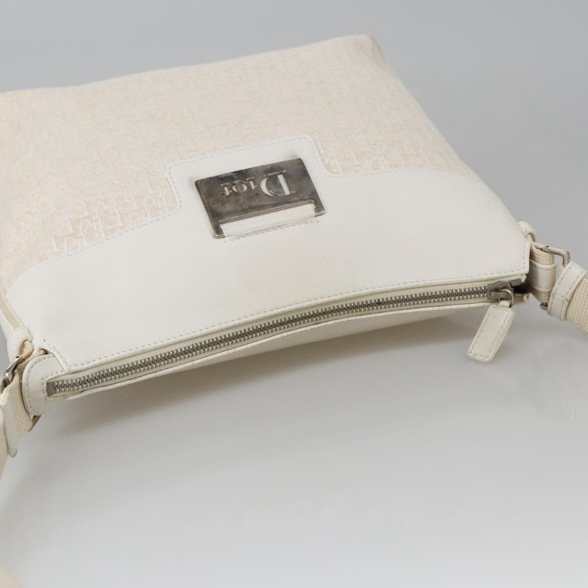 Dior DIOR Trotter Canvas Shoulder Bag White Size ONE SIZE - 6 Thumbnail