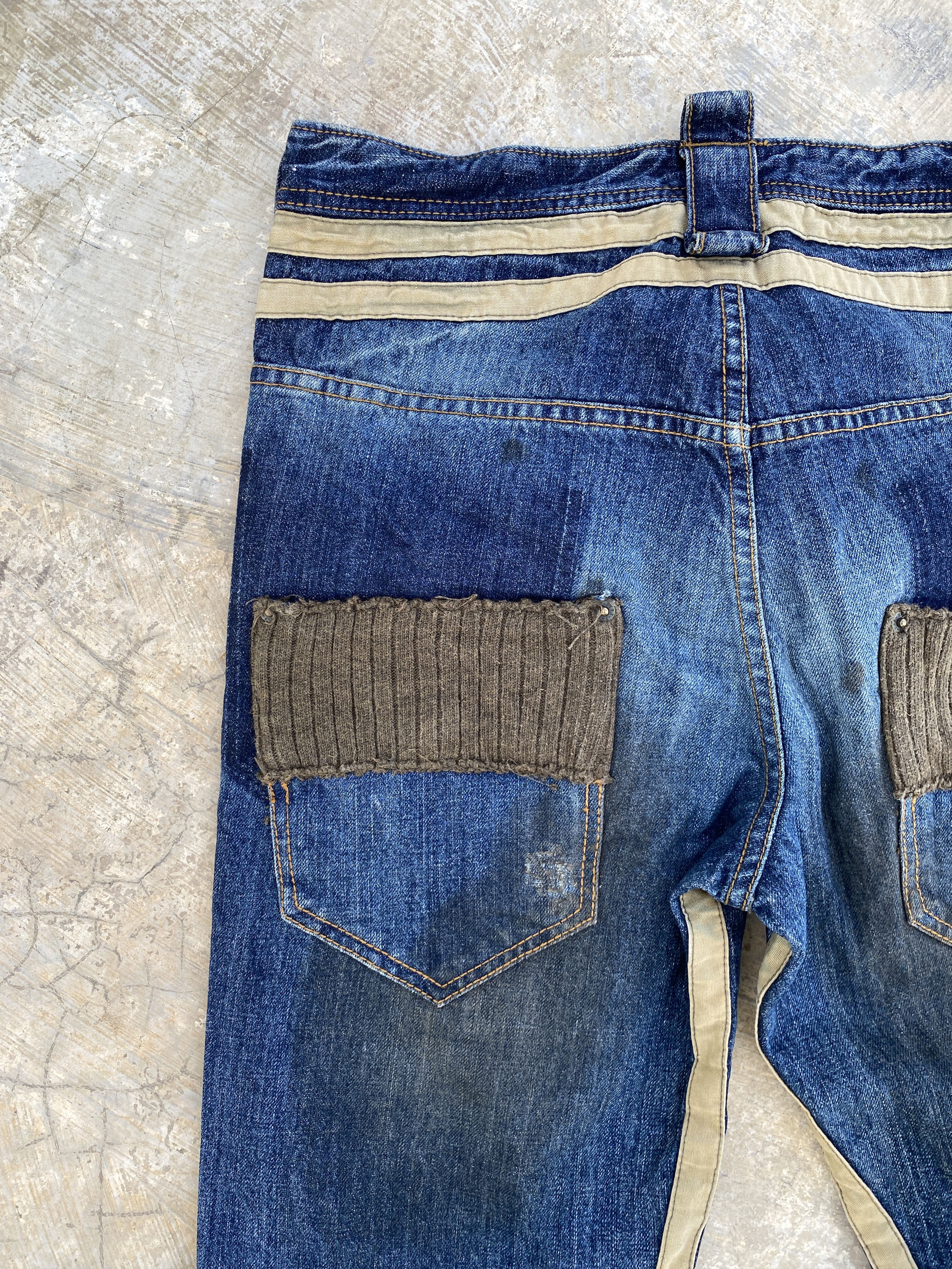 Japanese Brand × PPFM PPFM Patchwork Dirty Wash Jeans Size US 32 / EU 48 - 6 Thumbnail