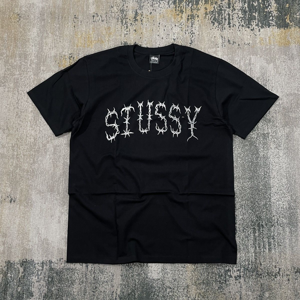 image of Stussy Barb Tee Black // Large, Men's