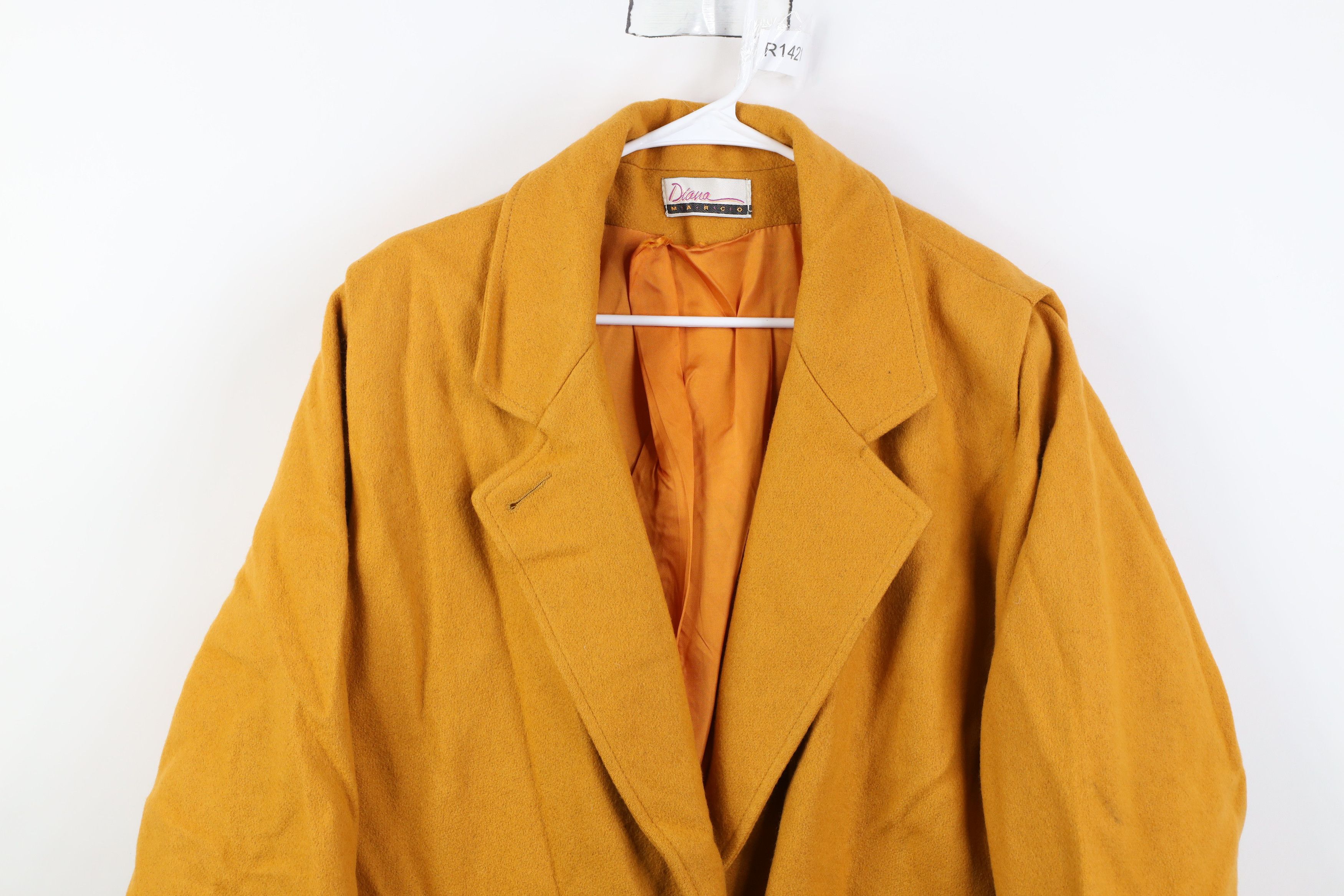 Vintage Vintage 90s Streetwear Wool Double Breasted Overcoat Jacket Size 3XL / US 20-22 - 2 Thumbnail