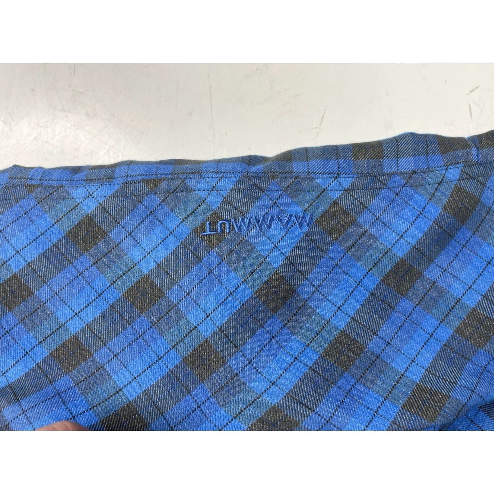 Mammut Mammut Shirt Mens Small Blue Plaid Flannel Hiking Trail Button Up Outdoors Size US S / EU 44-46 / 1 - 4 Thumbnail