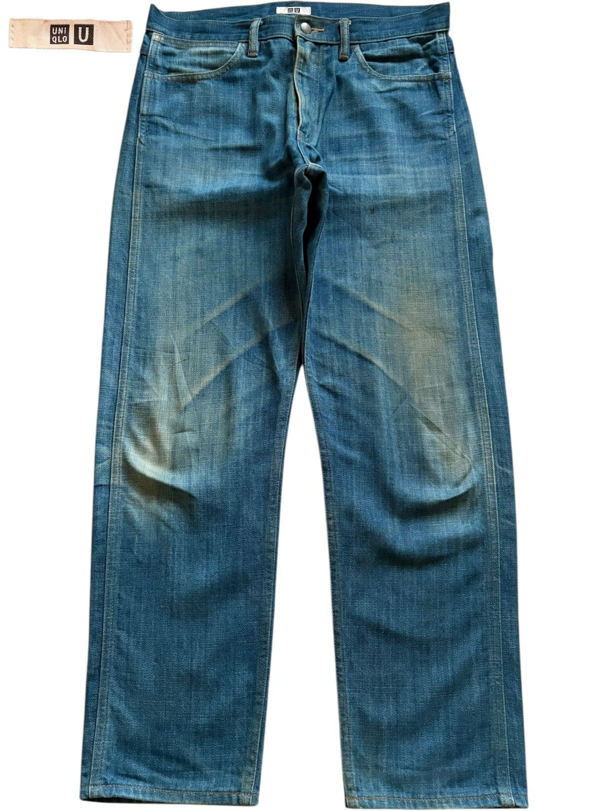 Lemaire × Uniqlo Vintage Japanese Uniqlo Christophe Lemaire Mud Wash Jeans Size US 34 / EU 50 - 1 Thumbnail