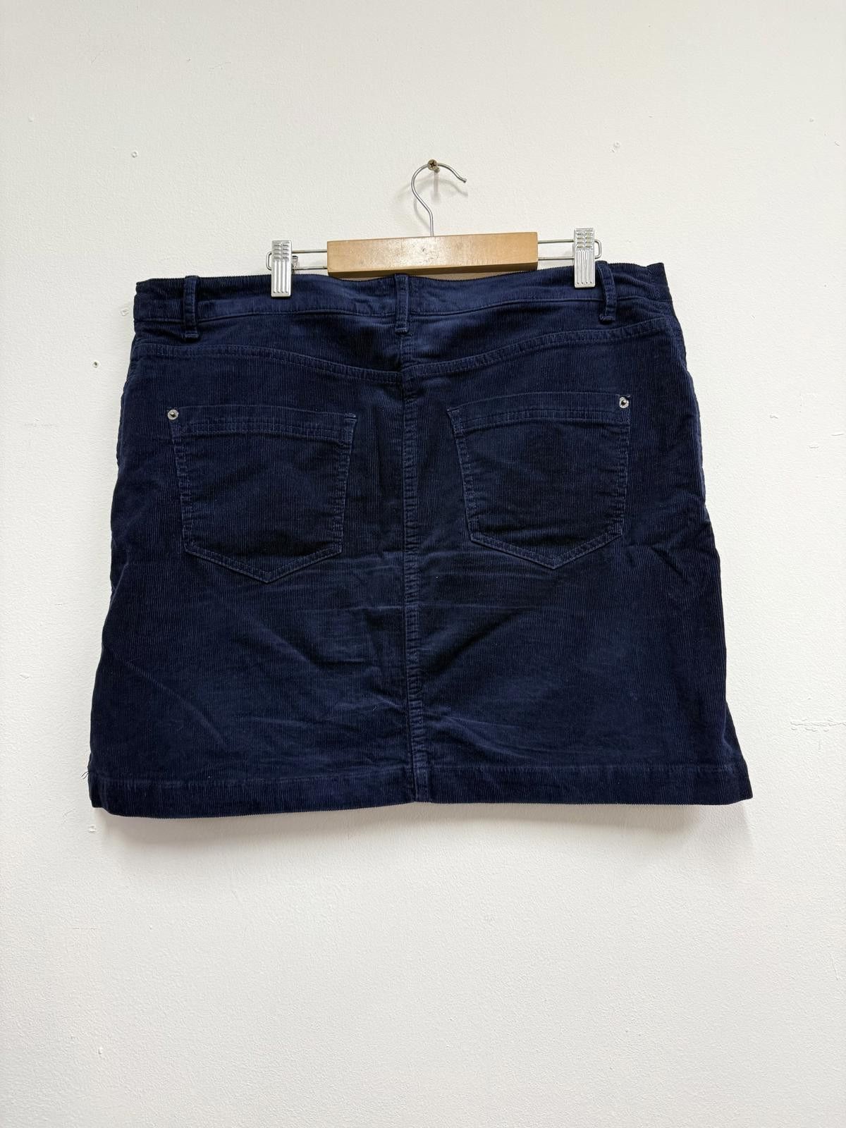 Other White Stuff Women's Navy Corduroy Skirt Size ONE SIZE - 4 Thumbnail