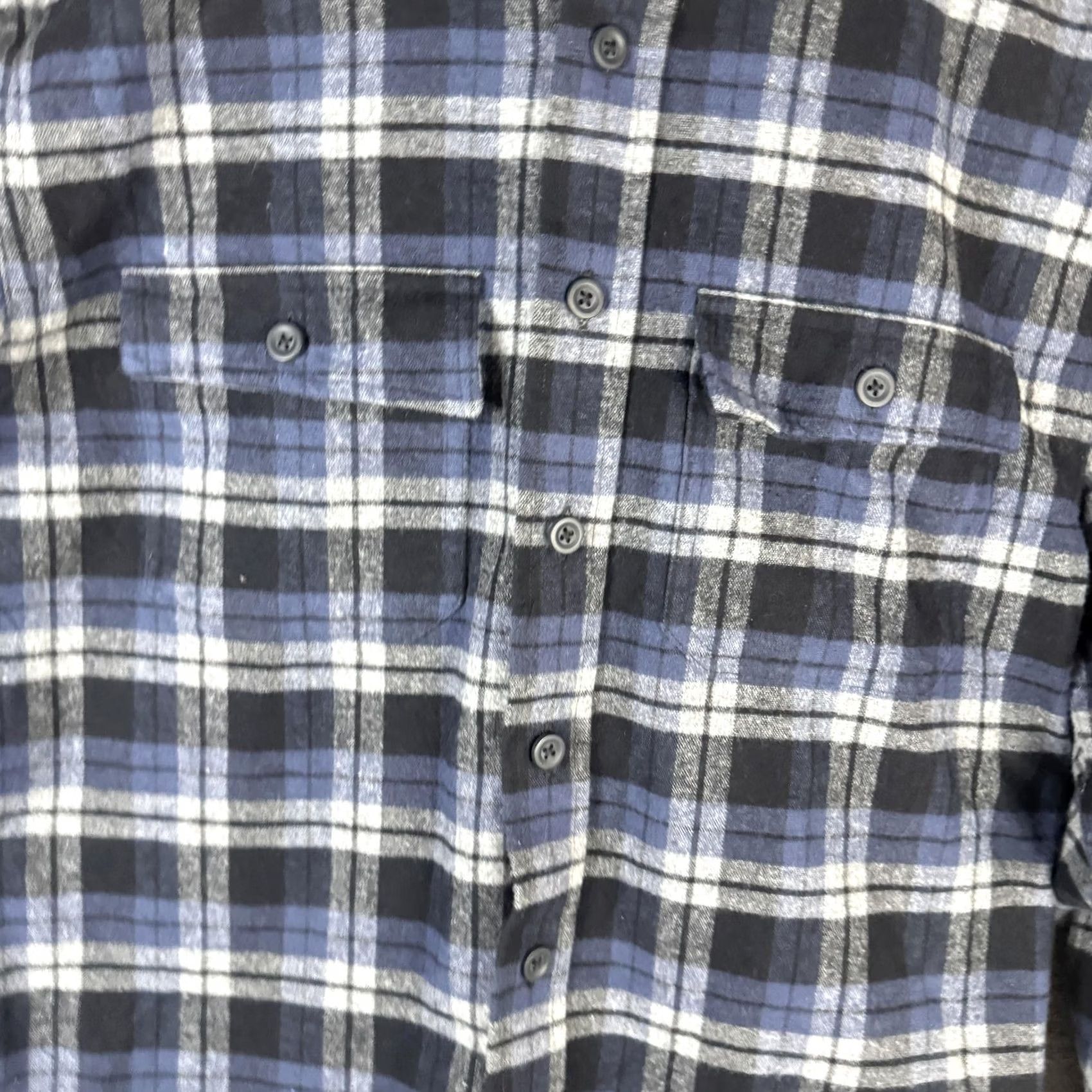 Vintage L.L. Bean Shirt Mens Small Blue Plaid Chamois Flannel Button Front Long Sleeve Size US S / EU 44-46 / 1 - 6 Thumbnail