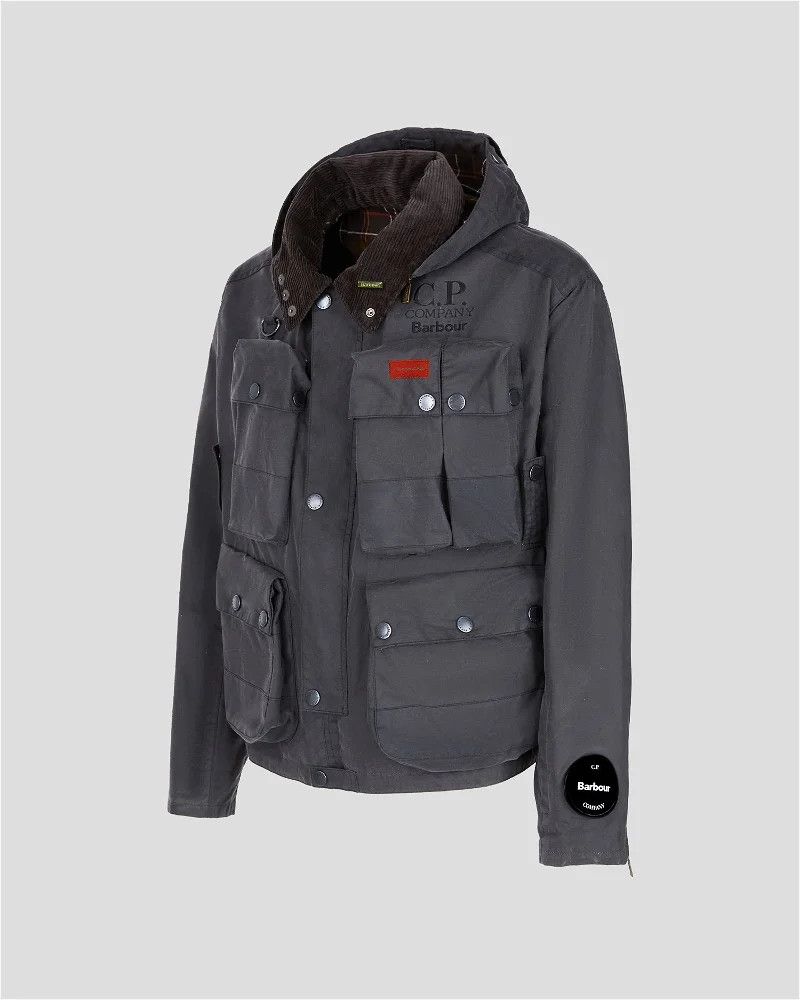 Barbour C.P Company x Barbour 500 Miglia Wax Jacket Gray S | Grailed