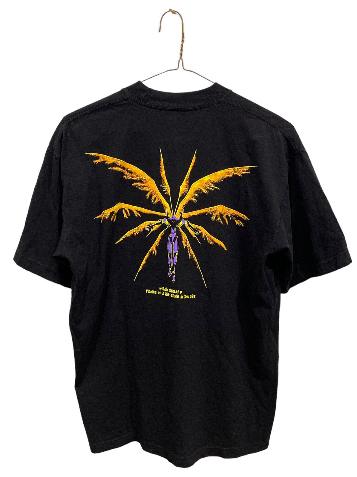Anime Rain Street Neon Genesis Evangelion Boot Graphic T Shirt Size US M / EU 48-50 / 2 - 2 Thumbnail