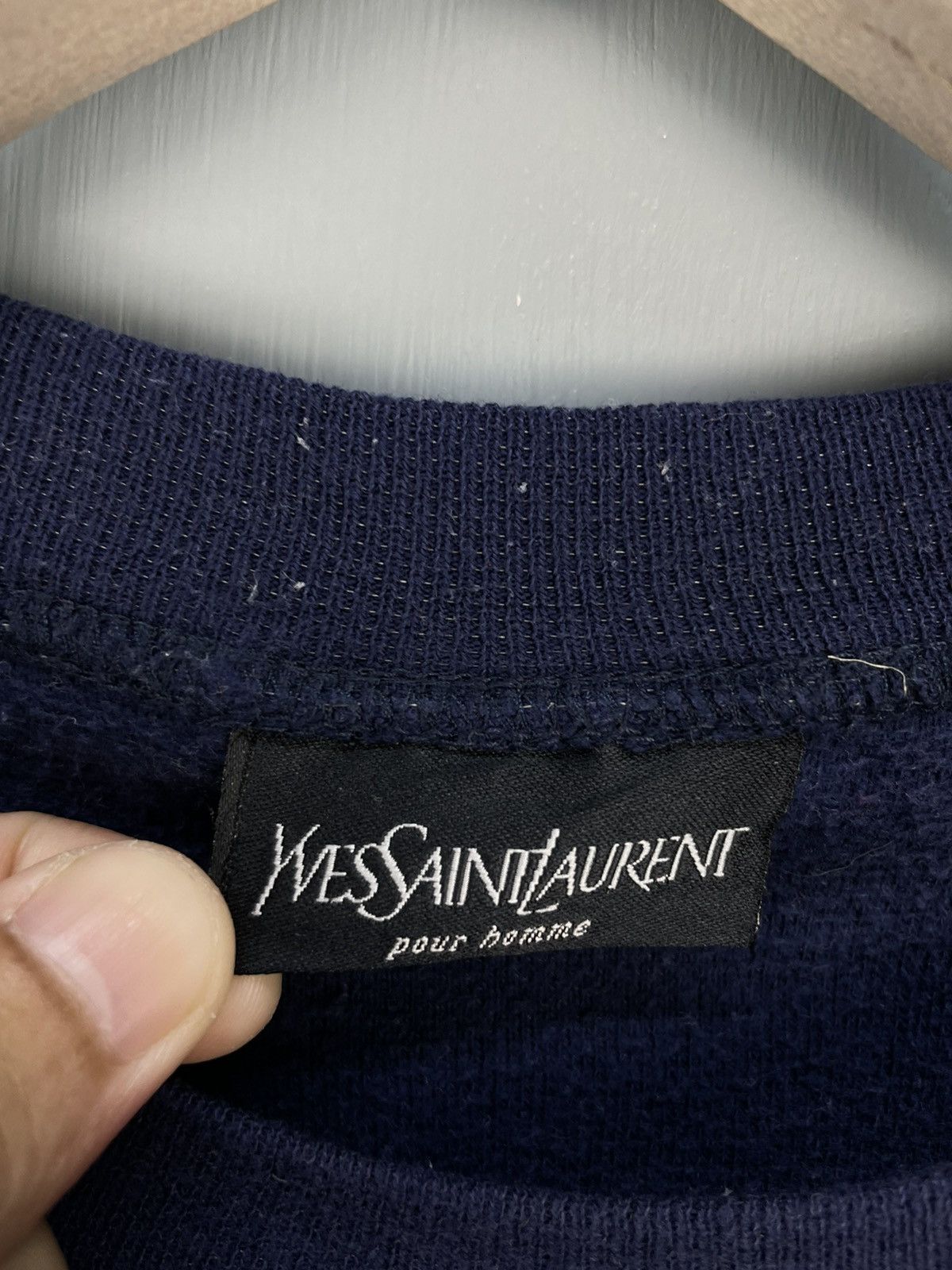 Vintage Vintage Yves Saint Laurent Embroidery sweatshirt Size US M / EU 48-50 / 2 - 5 Thumbnail