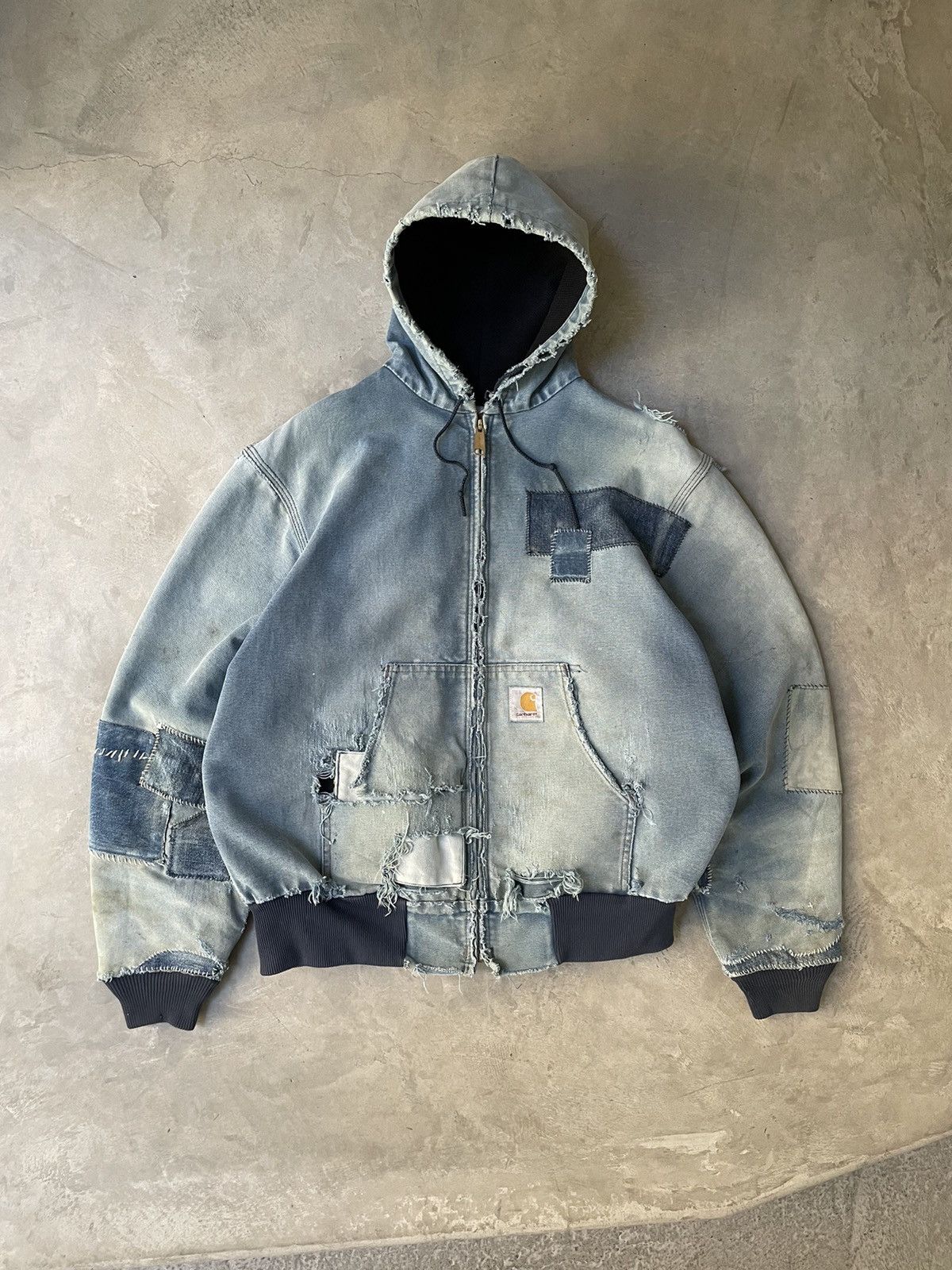 Carhartt × Vintage 80s Carhartt Active Jacket Trashed Faded With