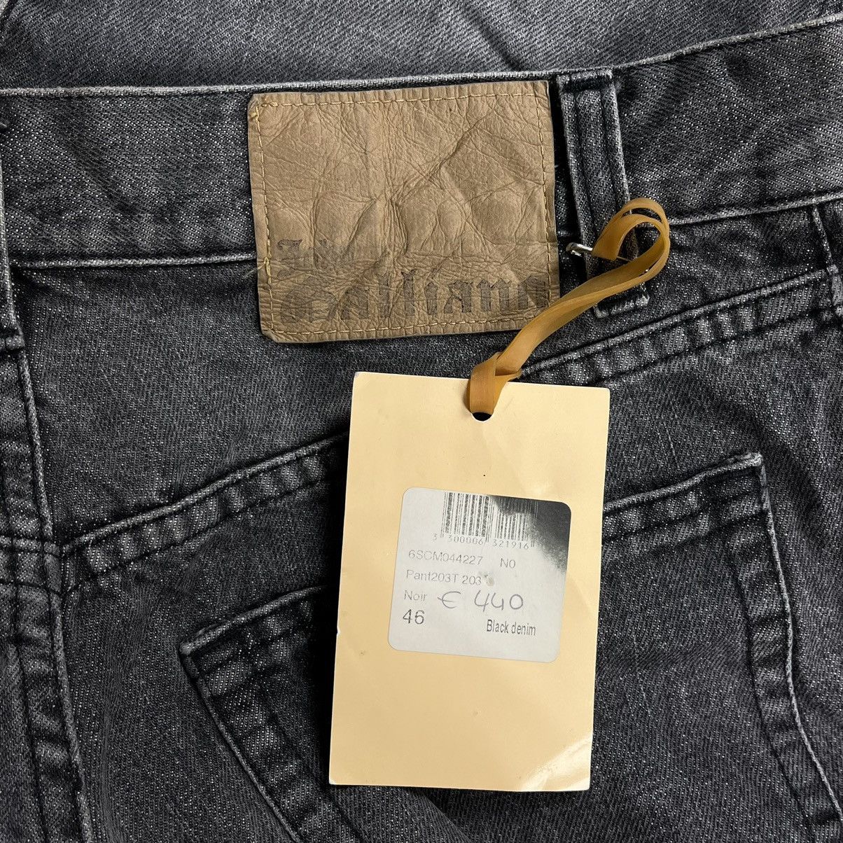 John Galliano John Galliano spell out leather logo denim pants Size US 31 - 8 Thumbnail