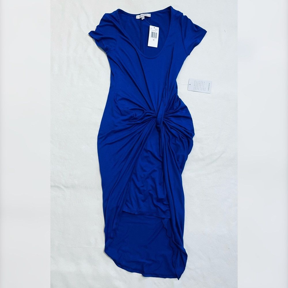 Other NWT New VANITY ROOM Cap Sleeve Twist Asymmetrical Blue Dres Size XS / US 0-2 / IT 36-38 - 6 Thumbnail