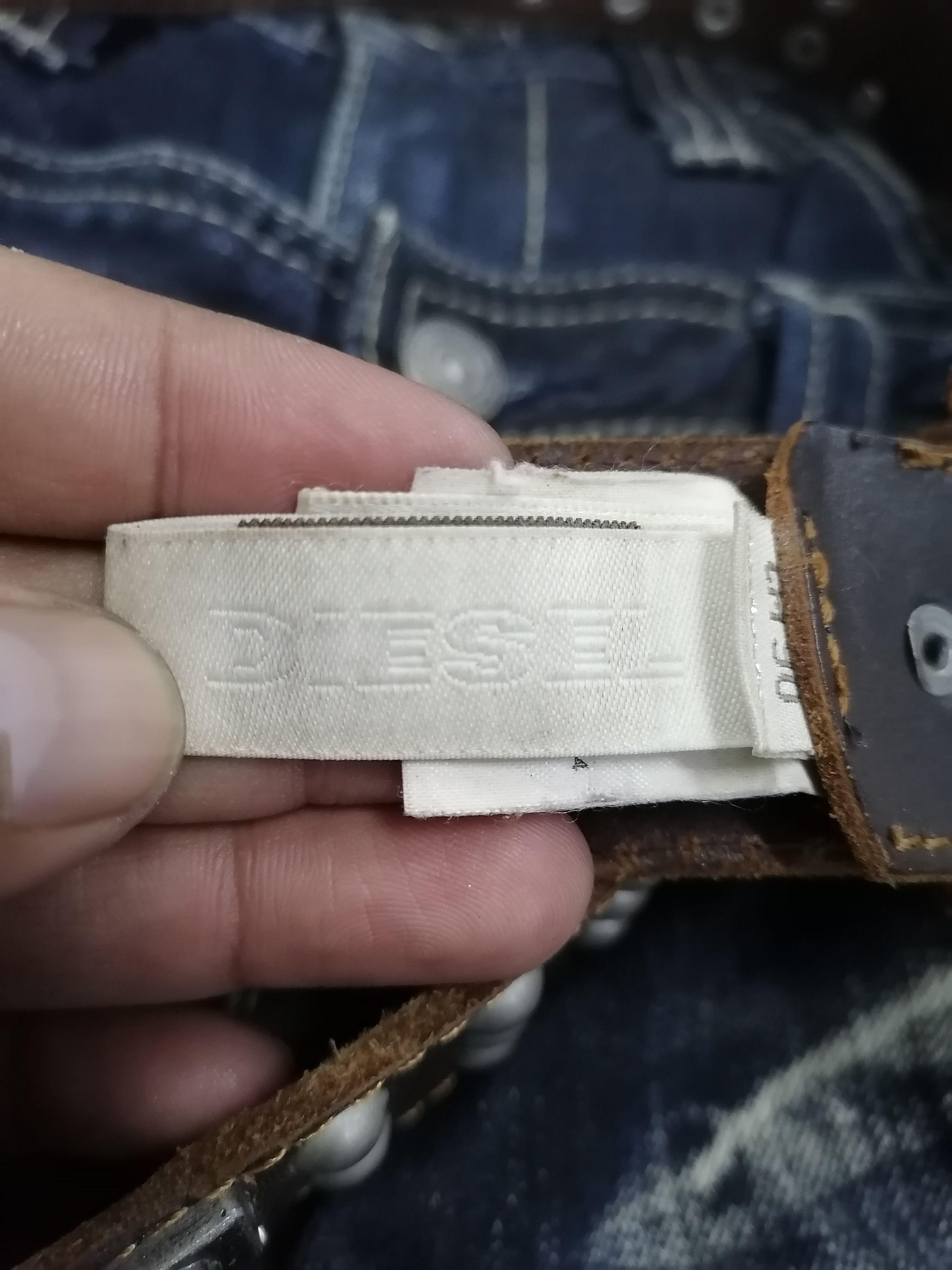 14th Addiction Diesel Emblem Studded Leather Belts Size ONE SIZE - 5 Thumbnail