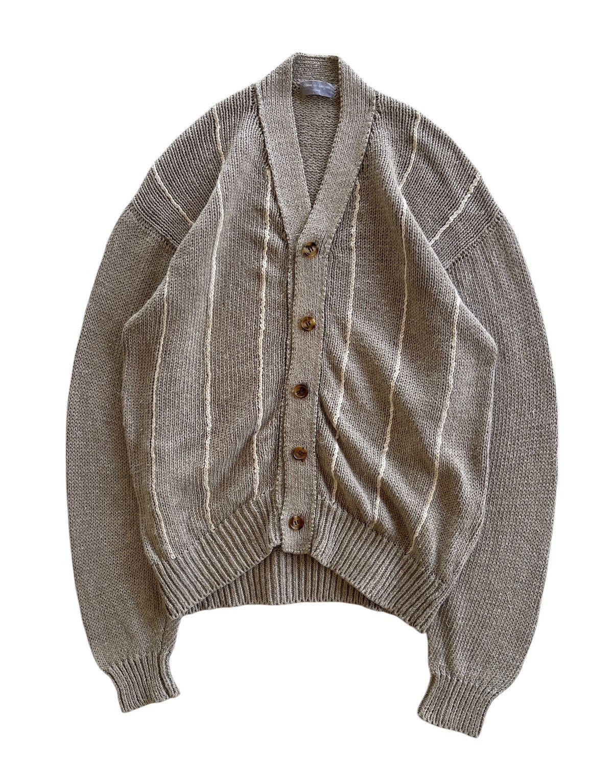 Comme des Garcons Homme Vintage CDG Homme Cable Knit Cardigan Size US L / EU 52-54 / 3 - 2 Thumbnail
