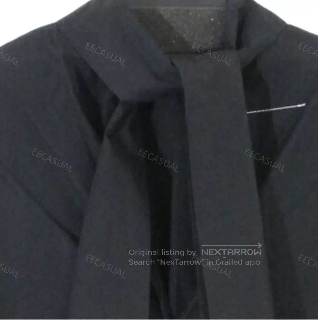 MM6 Black High Neck Shirt with Bow. Size XS / US 0-2 / IT 36-38 - 3 Thumbnail