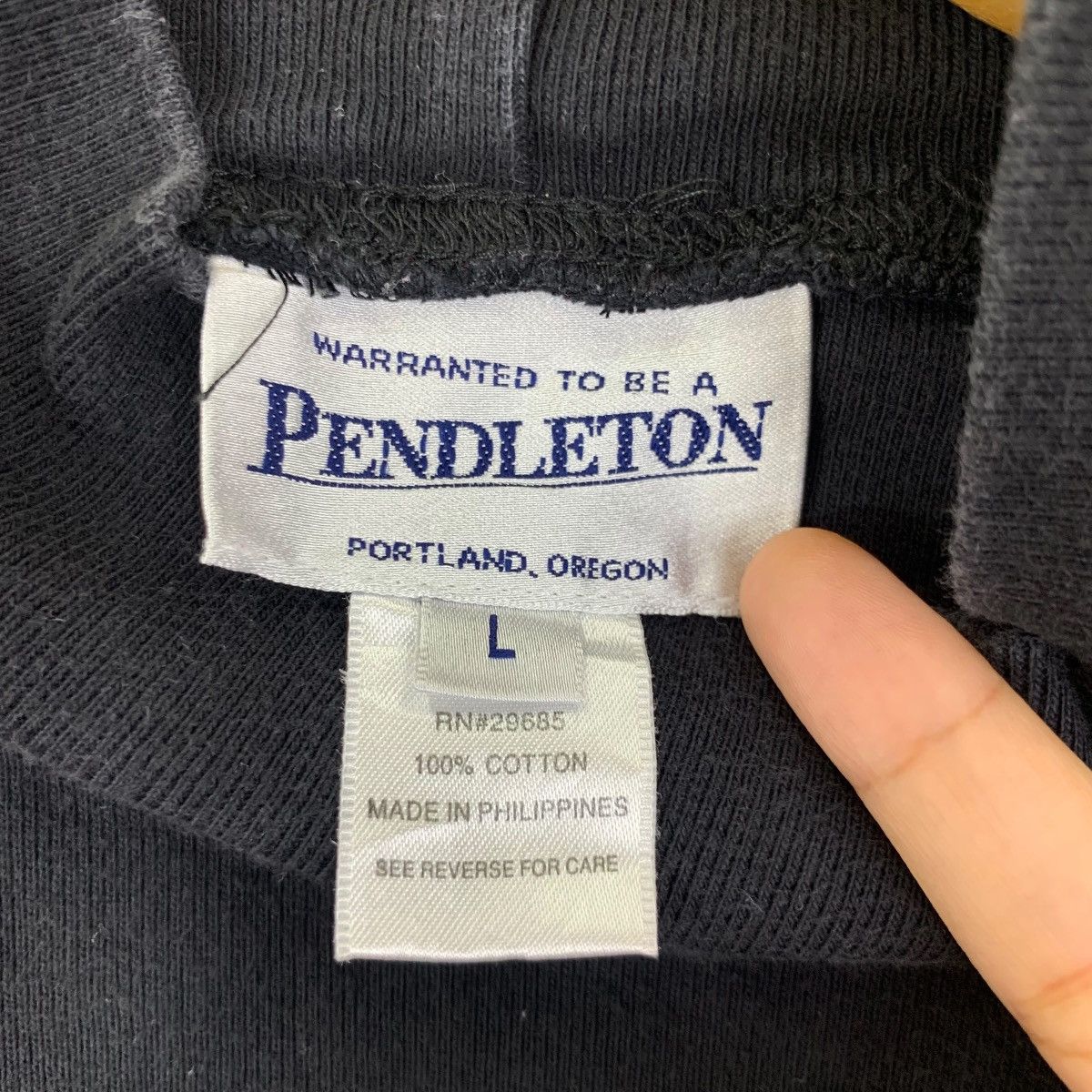 Pendleton Vintage PENDLETON USA PORTLAND Turtleneck Tee Shirt Size L / US 10 / IT 46 - 4 Thumbnail