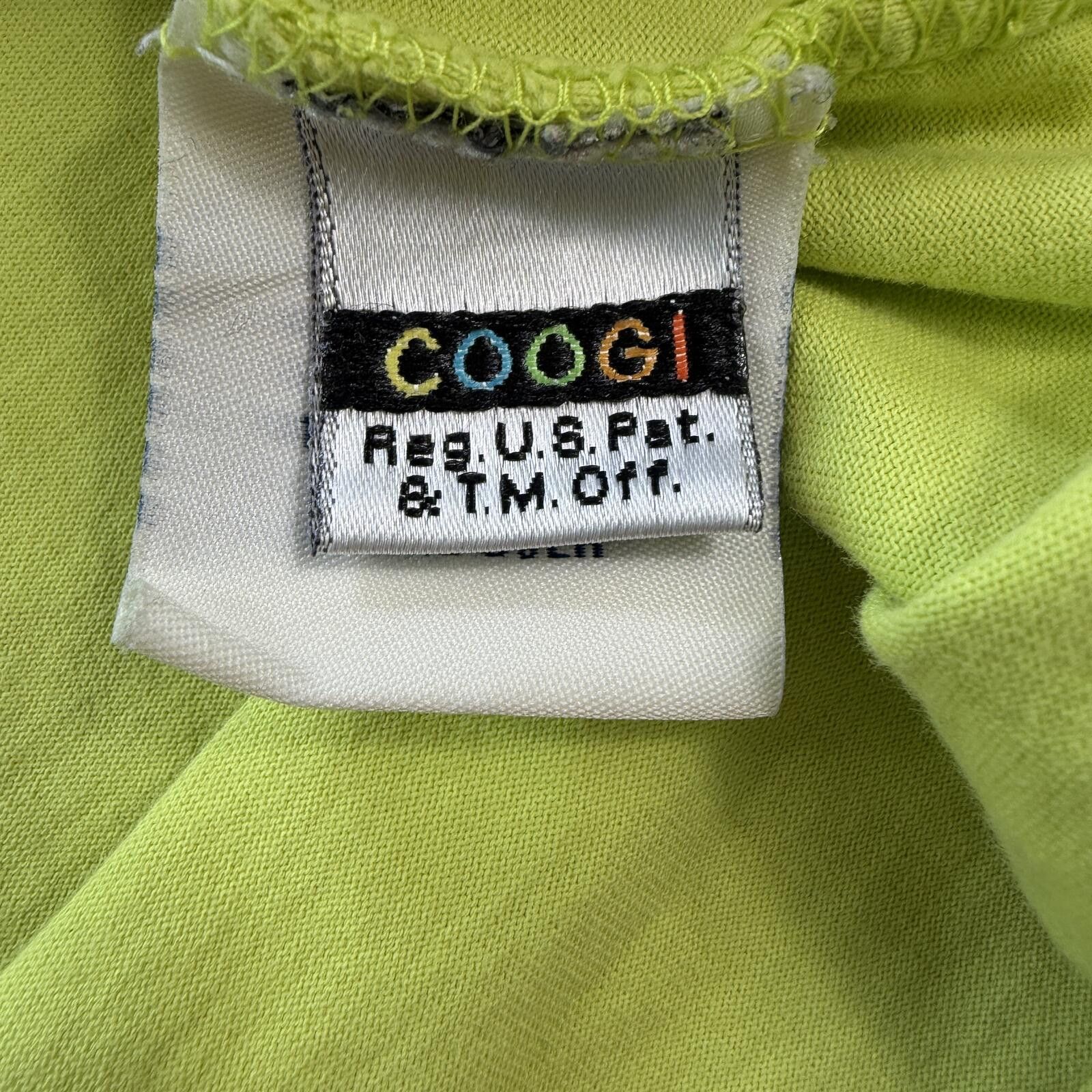Coogi Vintage Y2K Coogi Embroidered Neon Lime T Shirt 4XL Size US XXL / EU 58 / 5 - 6 Thumbnail